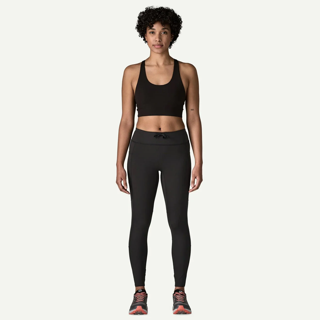 Patagonia Womens Endless Run 7/8 Tights Black - Image 4