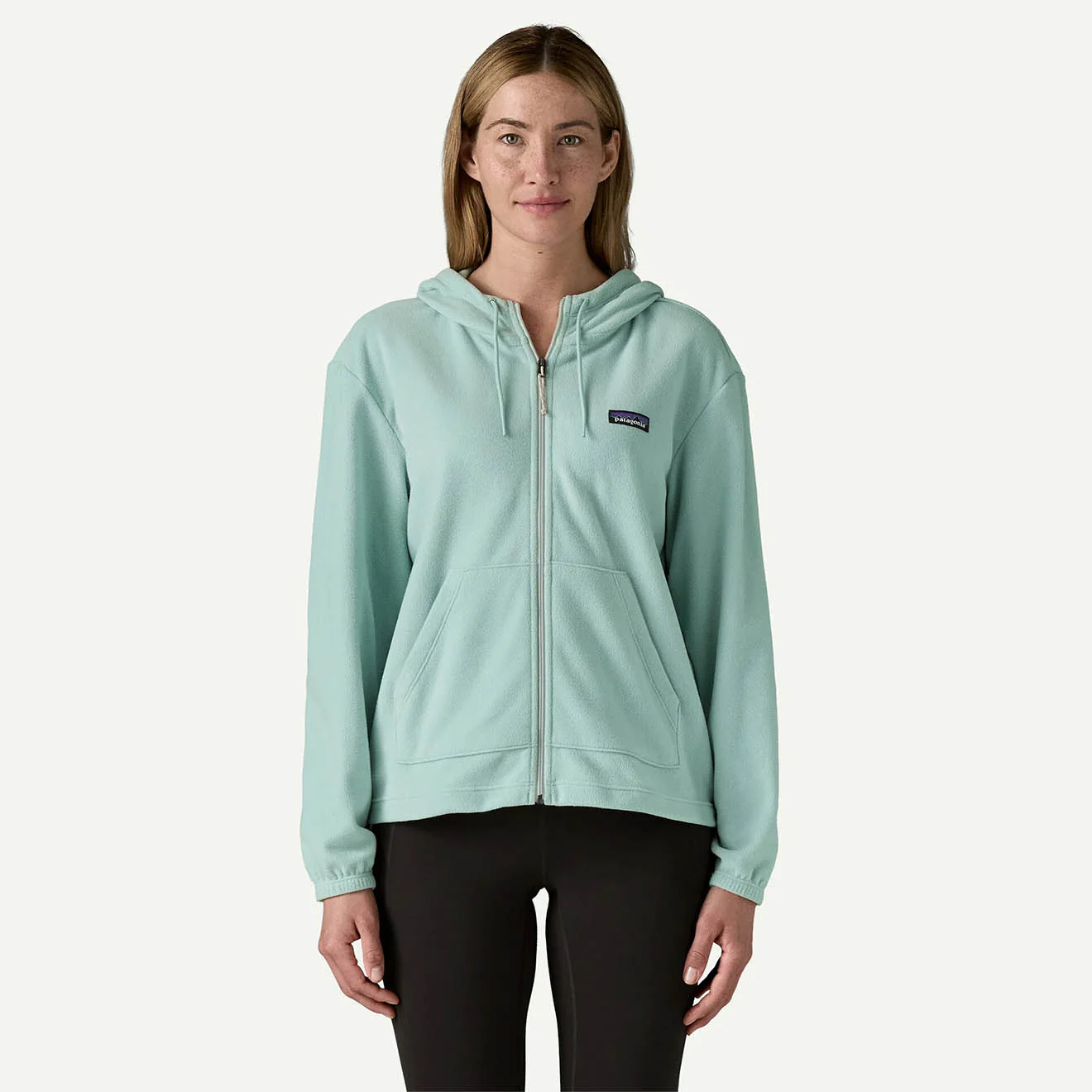 Patagonia Womens Micro D Fleece Hoody Virtually Blue - Image 2