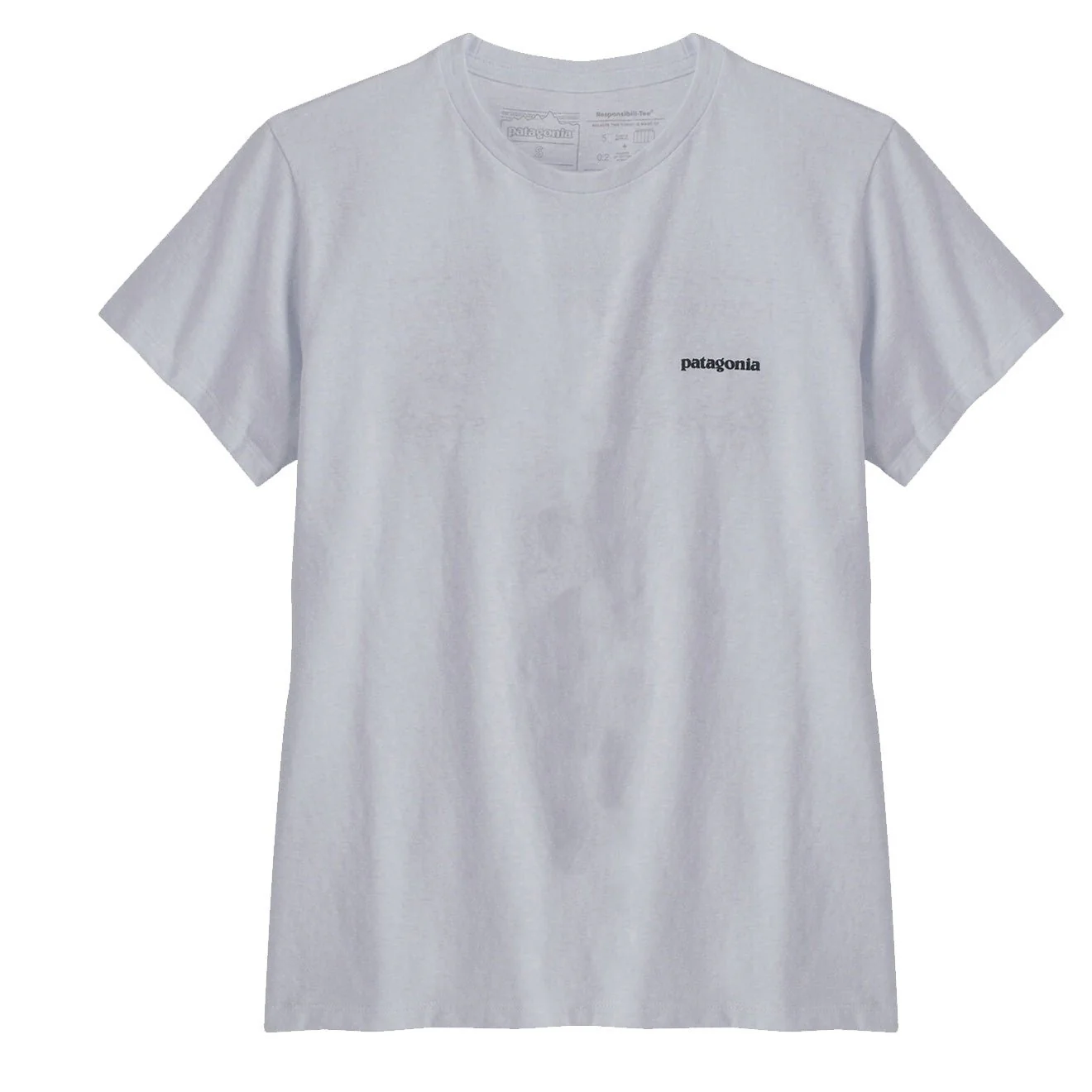 Patagonia Womens P-6 Logo Responsibili Tee White