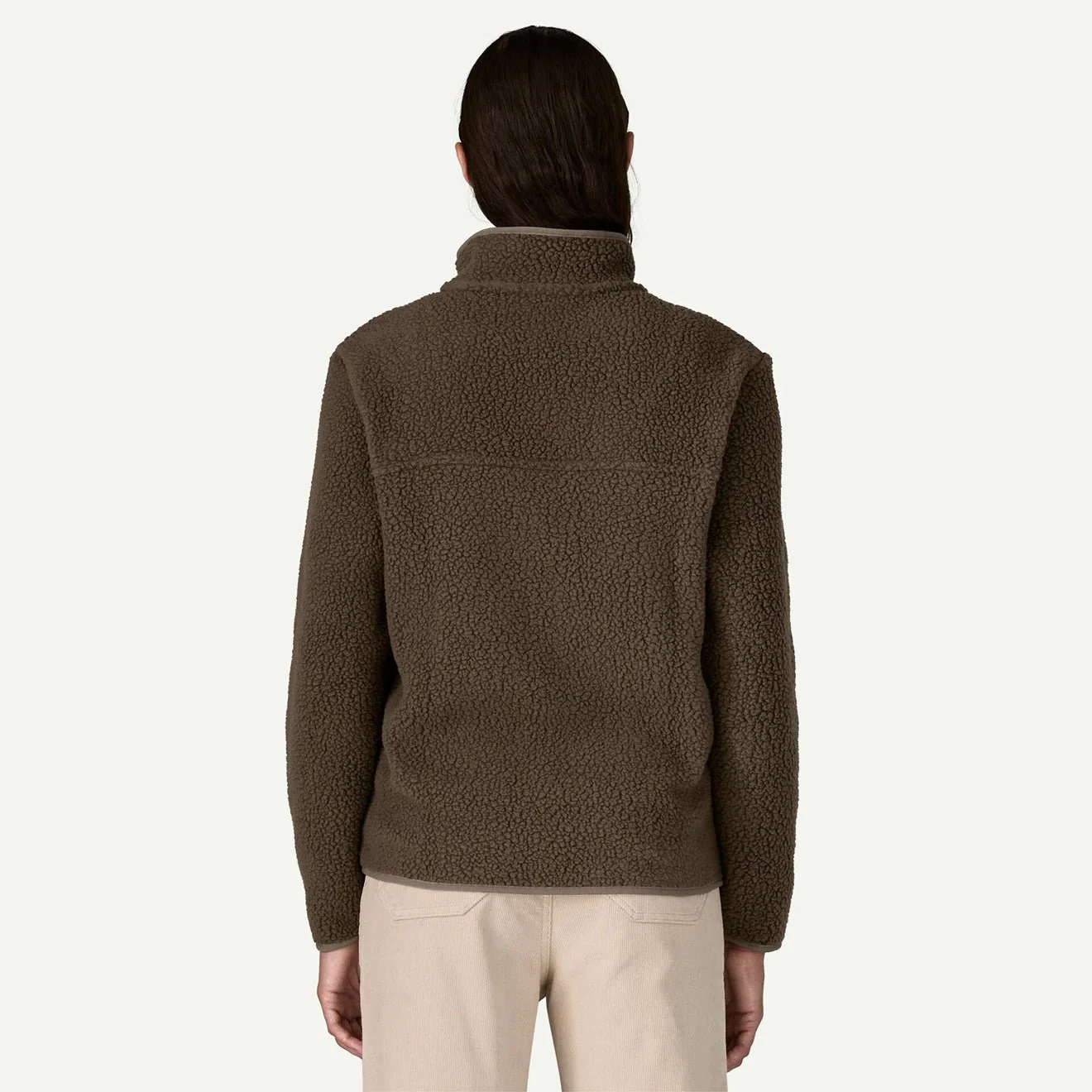 Patagonia Womens Retro Pile Fleece Jacket Otter Brown - Image 3