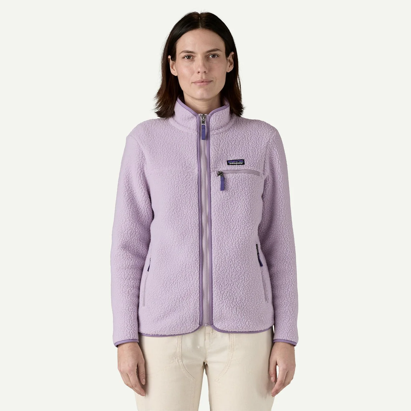 Patagonia Womens Retro Pile Jacket Foxglove Purple - Image 2
