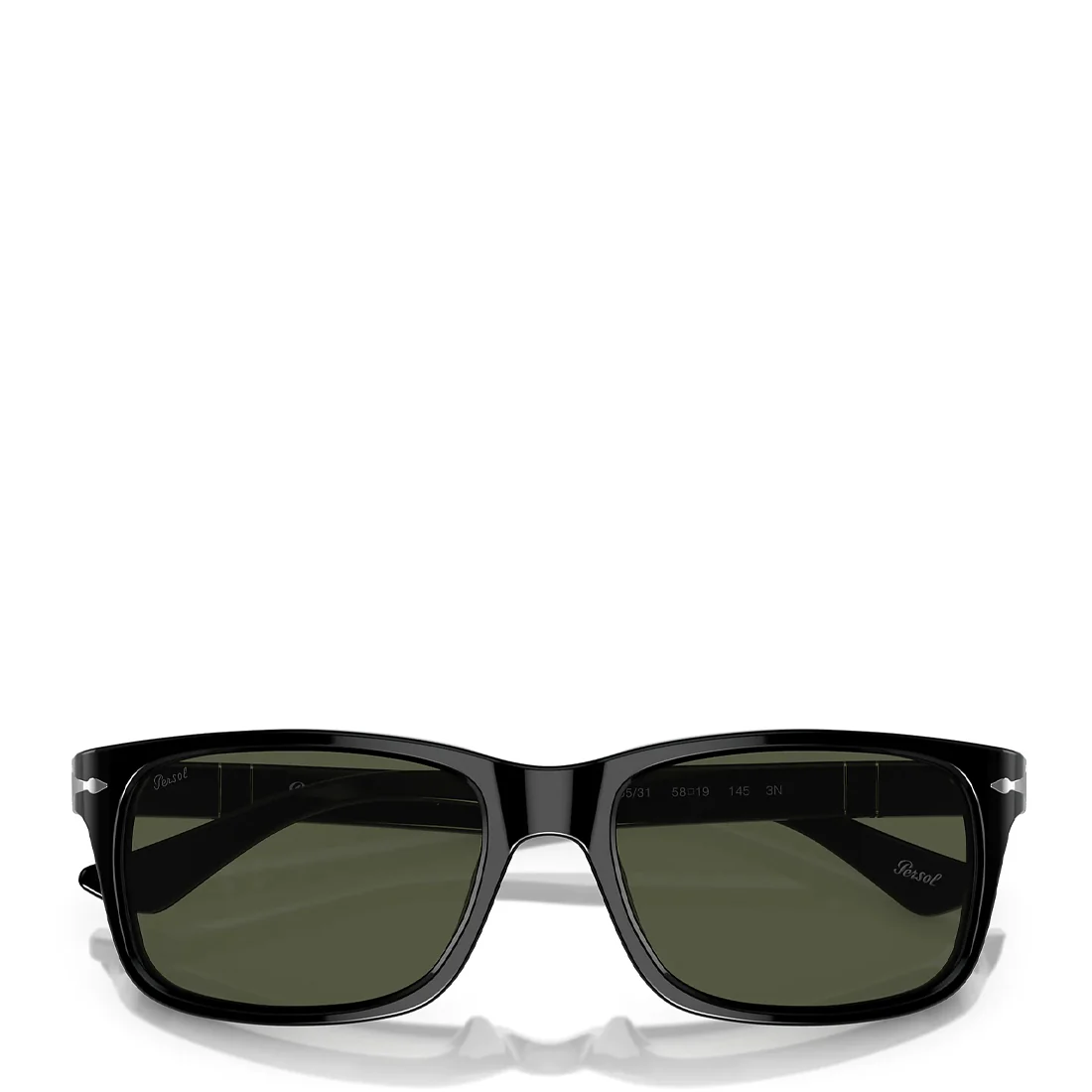 Persol 0PO3048S 900058  58 Sunglasses Black / Green Polarized - Image 5