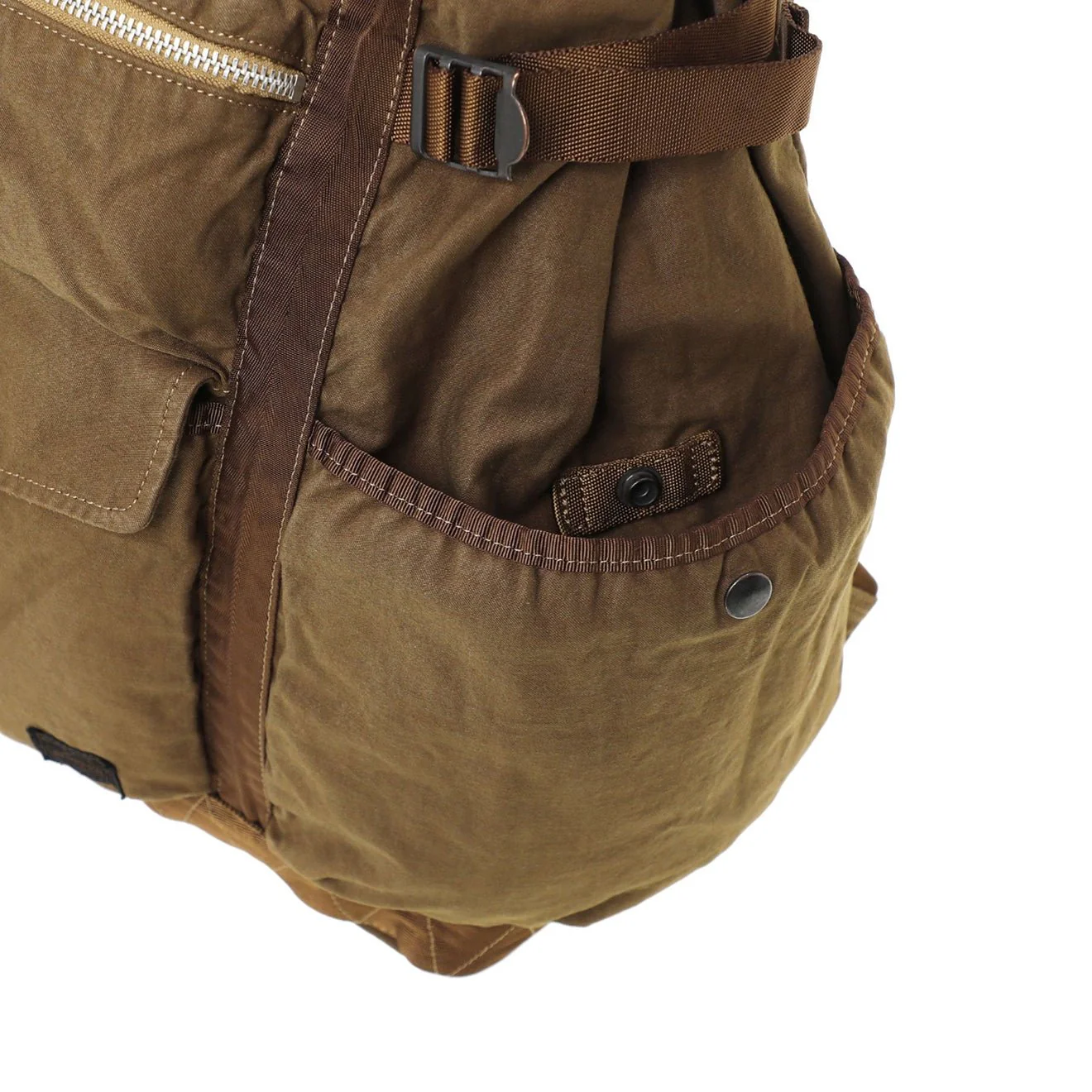 Porter-Yoshida and Co Crag 2 Way Rucksack Khaki - Image 5