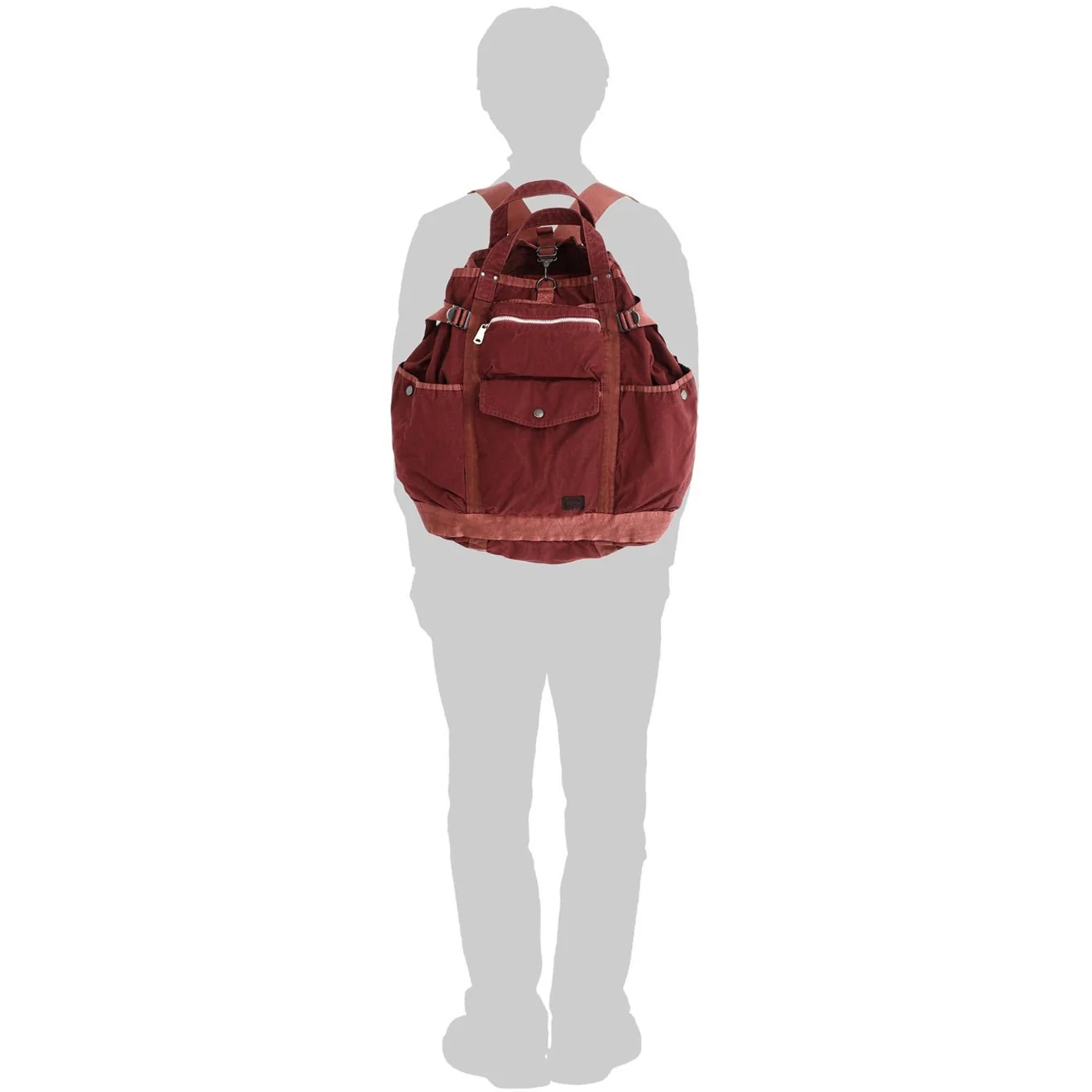 Porter-Yoshida and Co Crag 2 Way Rucksack Khaki - Image 7