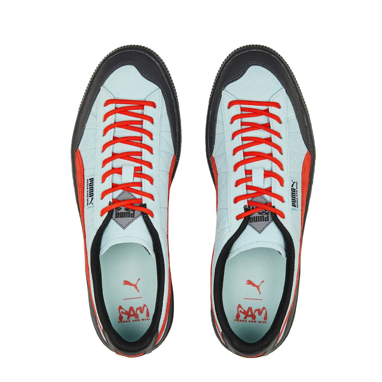 Puma Clyde Rubber PAM Trainer Light Aqua / Warm Earth - Image 3