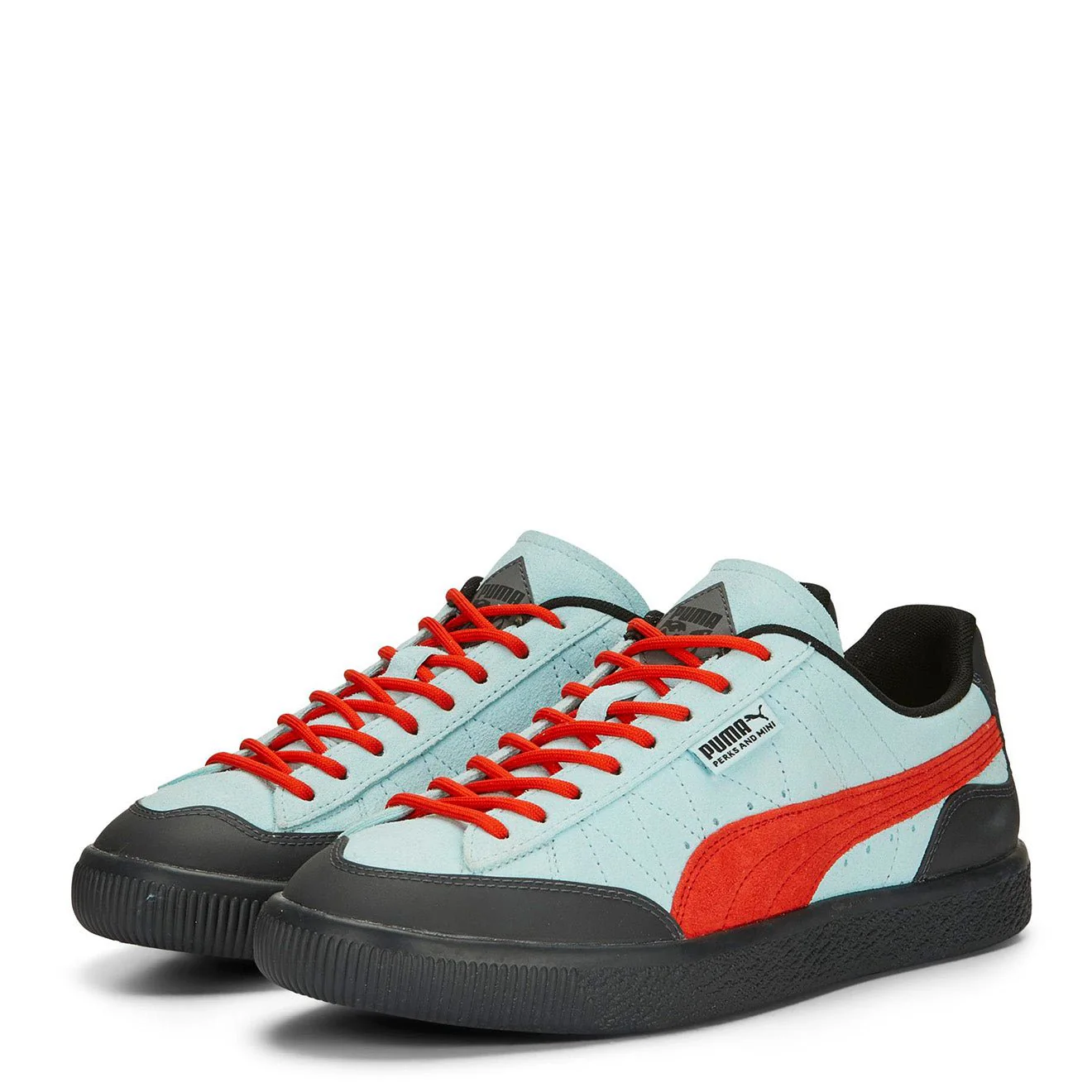 Puma Clyde Rubber PAM Trainer Light Aqua / Warm Earth - Image 6
