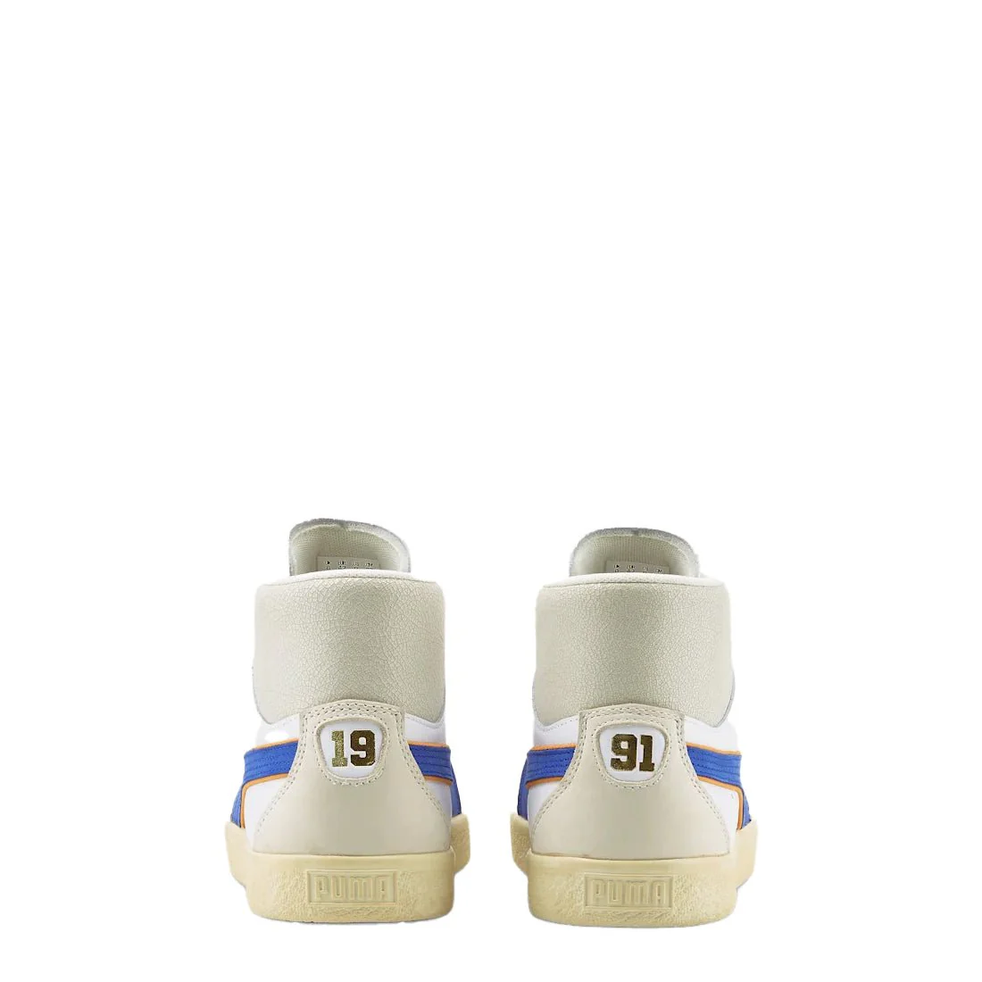 Puma Clyde Mid Bball Rhuigi Trainer Puma White / Royal Sapphire - Image 3