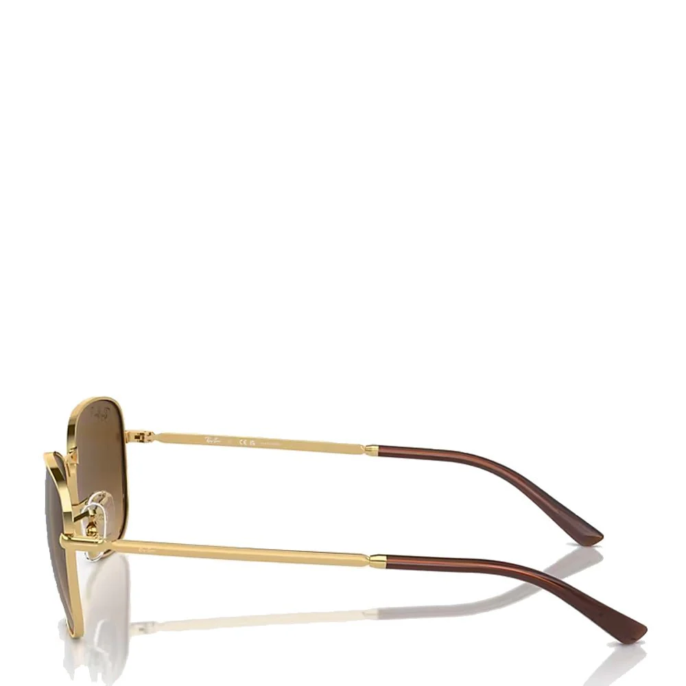 Ray-Ban 0RB3733 001/M2 59 Sunglasses Gold - Image 3