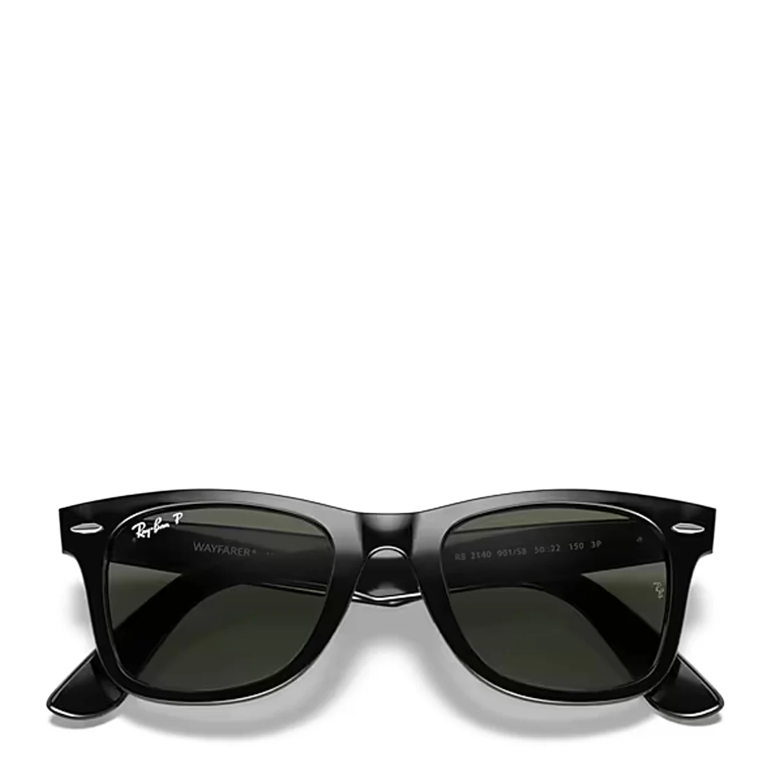 Ray-Ban RB2140 901 50 Original Wayfarer Classic Sunglasses Polished Black - Image 4