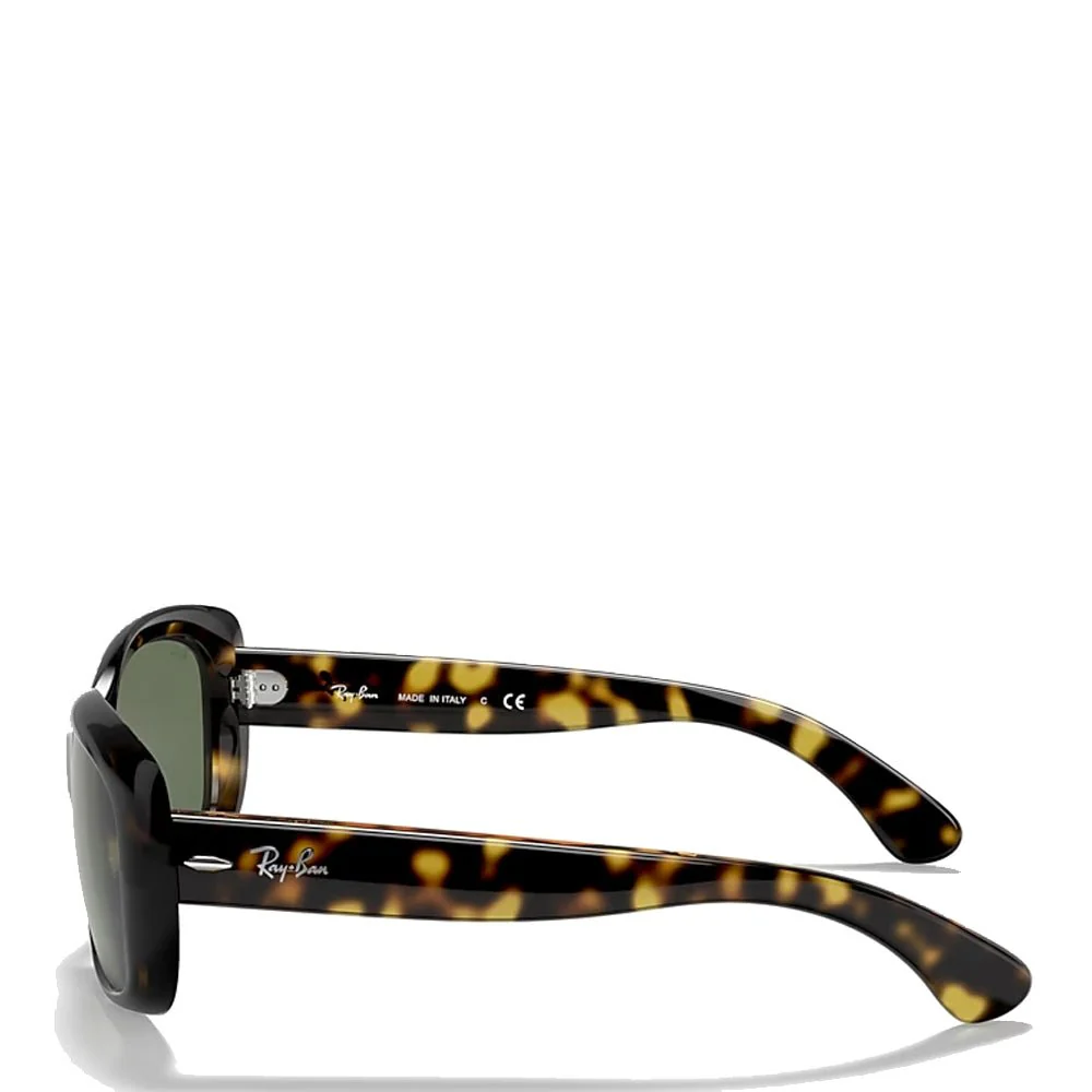 Ray-Ban Womens RB4101 710 58 Jackie Ohh Sunglasses Light Havana / Green Lens - Image 2