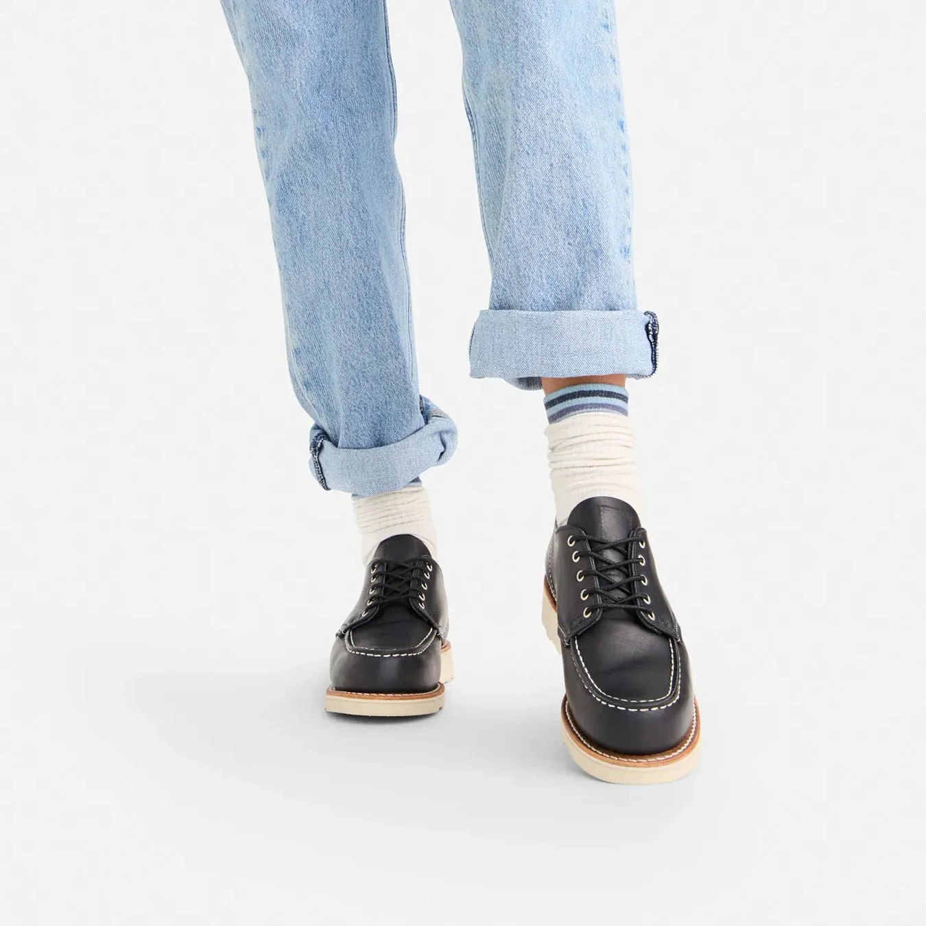 Red Wing Womens Shop Moc Oxford Black Boundary - Image 4