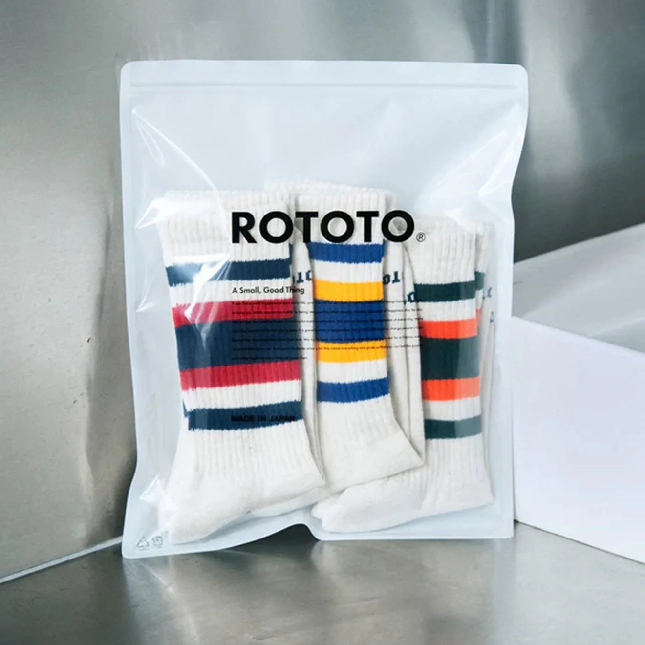 ROTOTO 3 Pack Everyday Athletic Socks Pack A Multi - Image 2