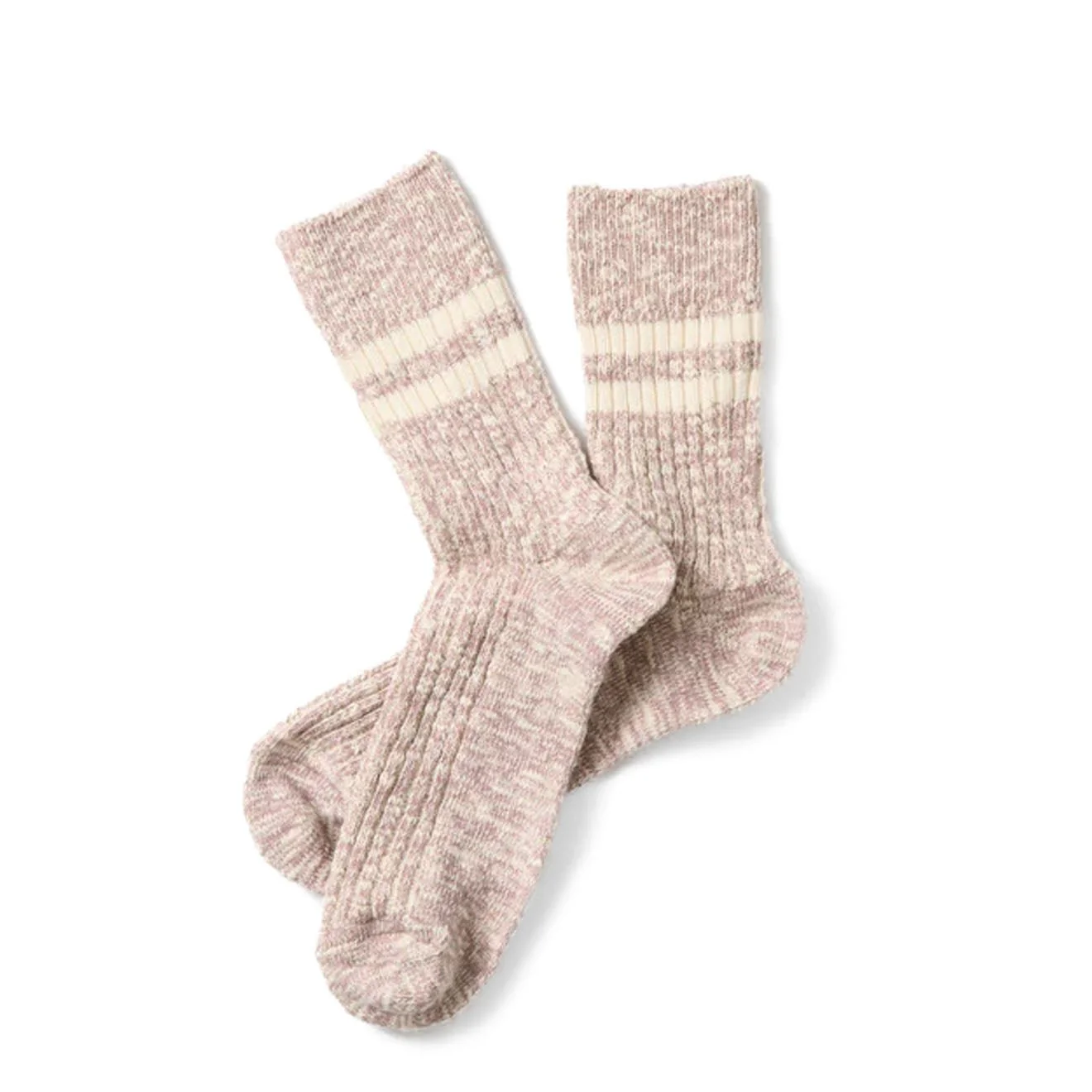 Rototo Womens Marled Sock Smoky Purple