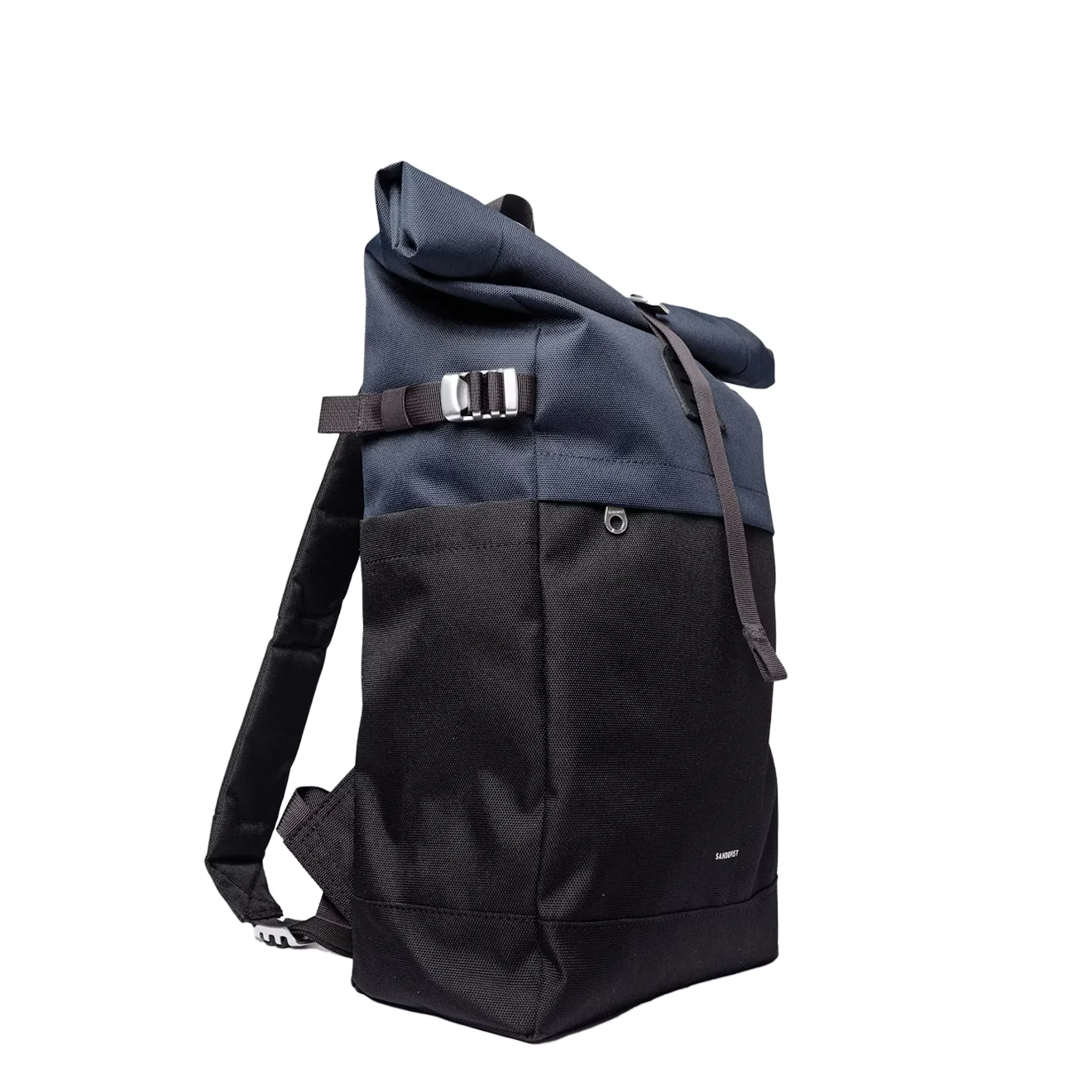 Sandqvist Icon Rolltop Backpack Medium Multi Black / Navy - Image 3