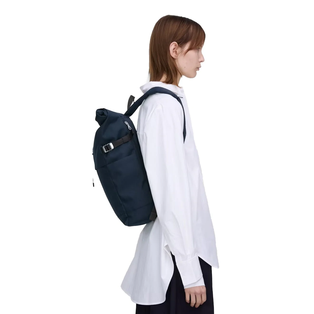 Sandqvist Icon Rolltop Backpack Medium Navy - Image 5