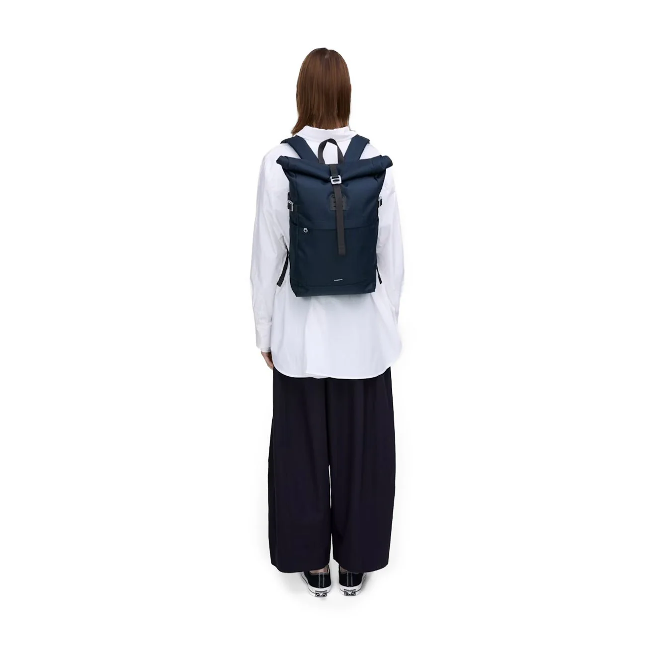 Sandqvist Icon Rolltop Backpack Medium Navy - Image 6