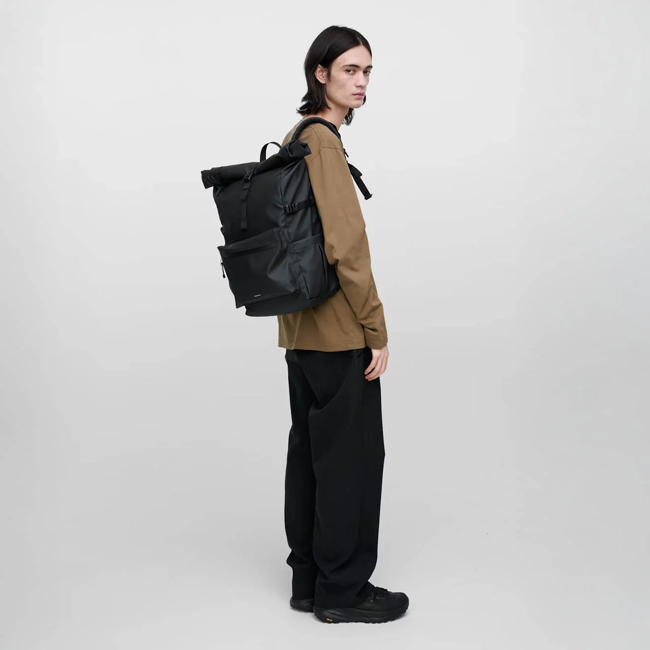 Sandqvist Stream Rolltop Backpack Large Black - Image 7
