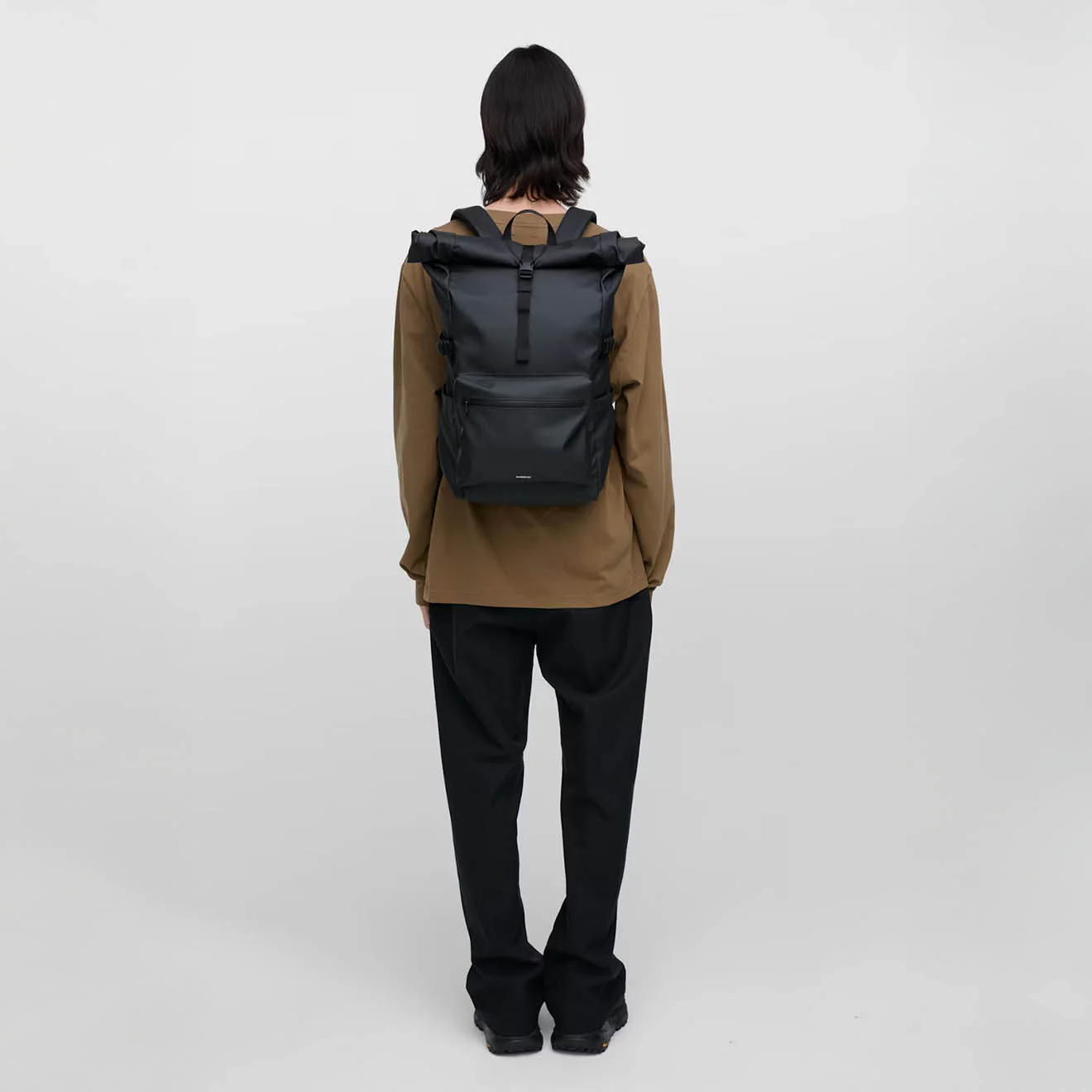 Sandqvist Stream Rolltop Backpack Large Black - Image 8