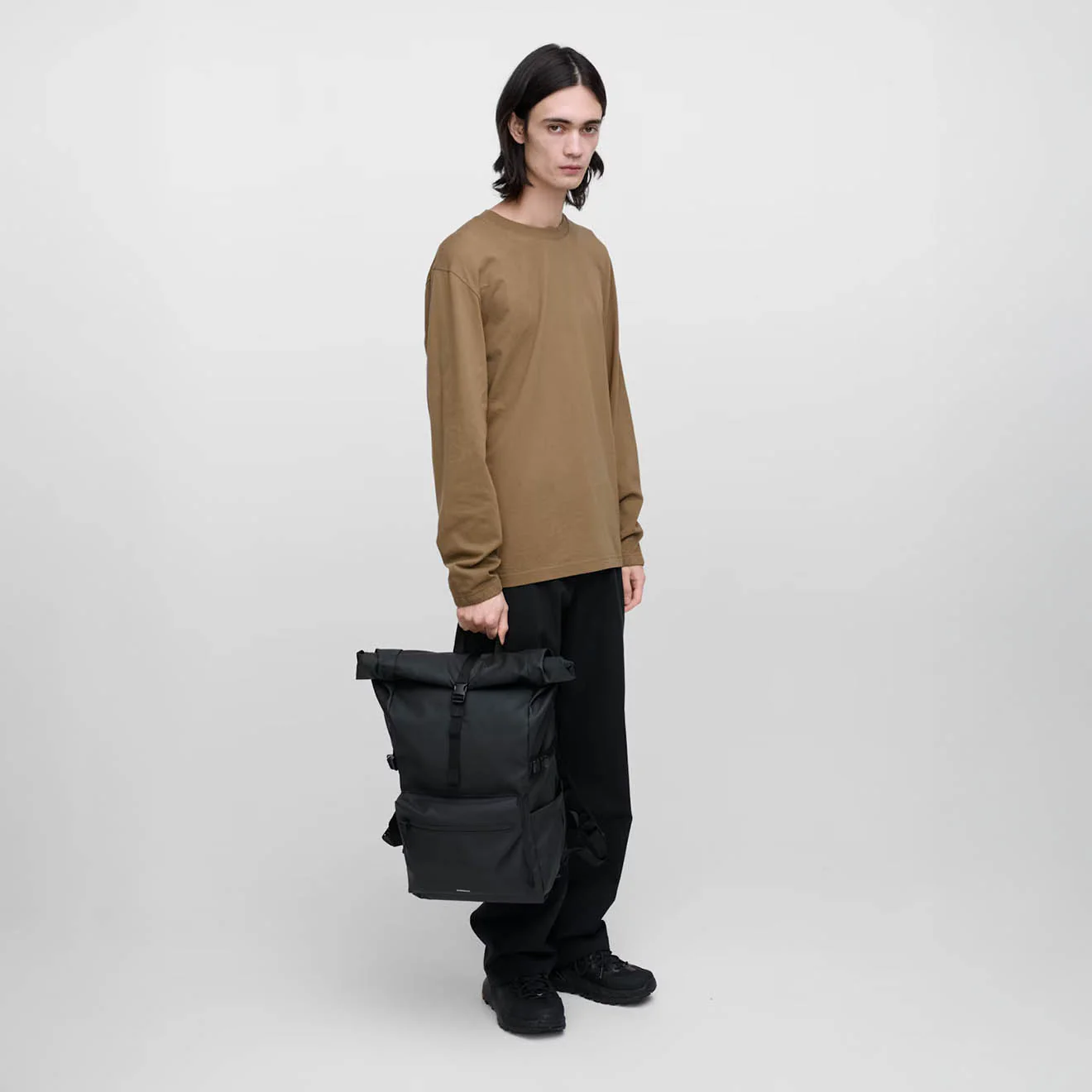 Sandqvist Stream Rolltop Backpack Large Black - Image 9