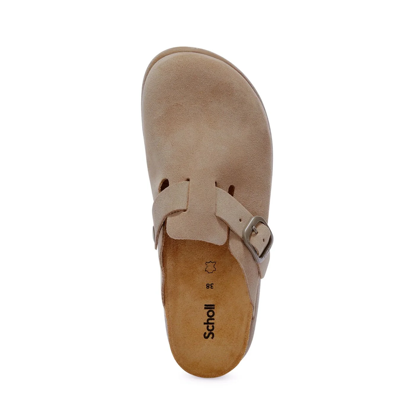 Scholl Womens Fae Chunky Cork Sandals Dark Beige - Image 3