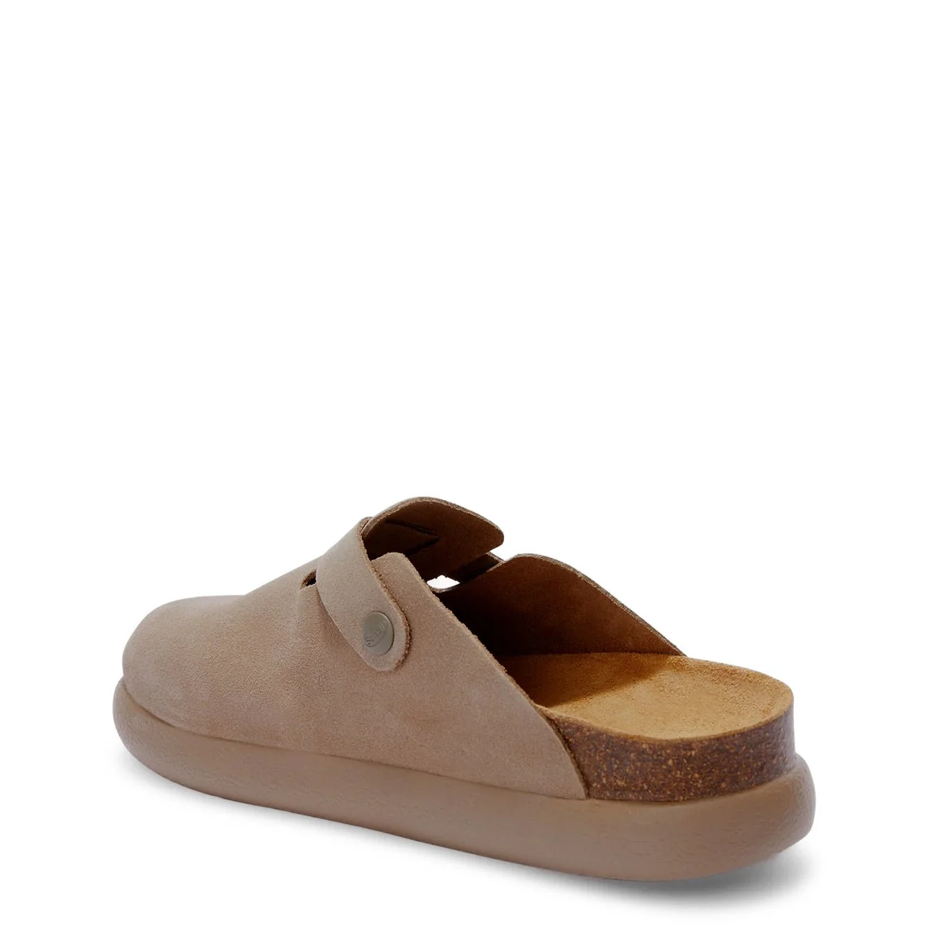 Scholl Womens Fae Chunky Cork Sandals Dark Beige - Image 4