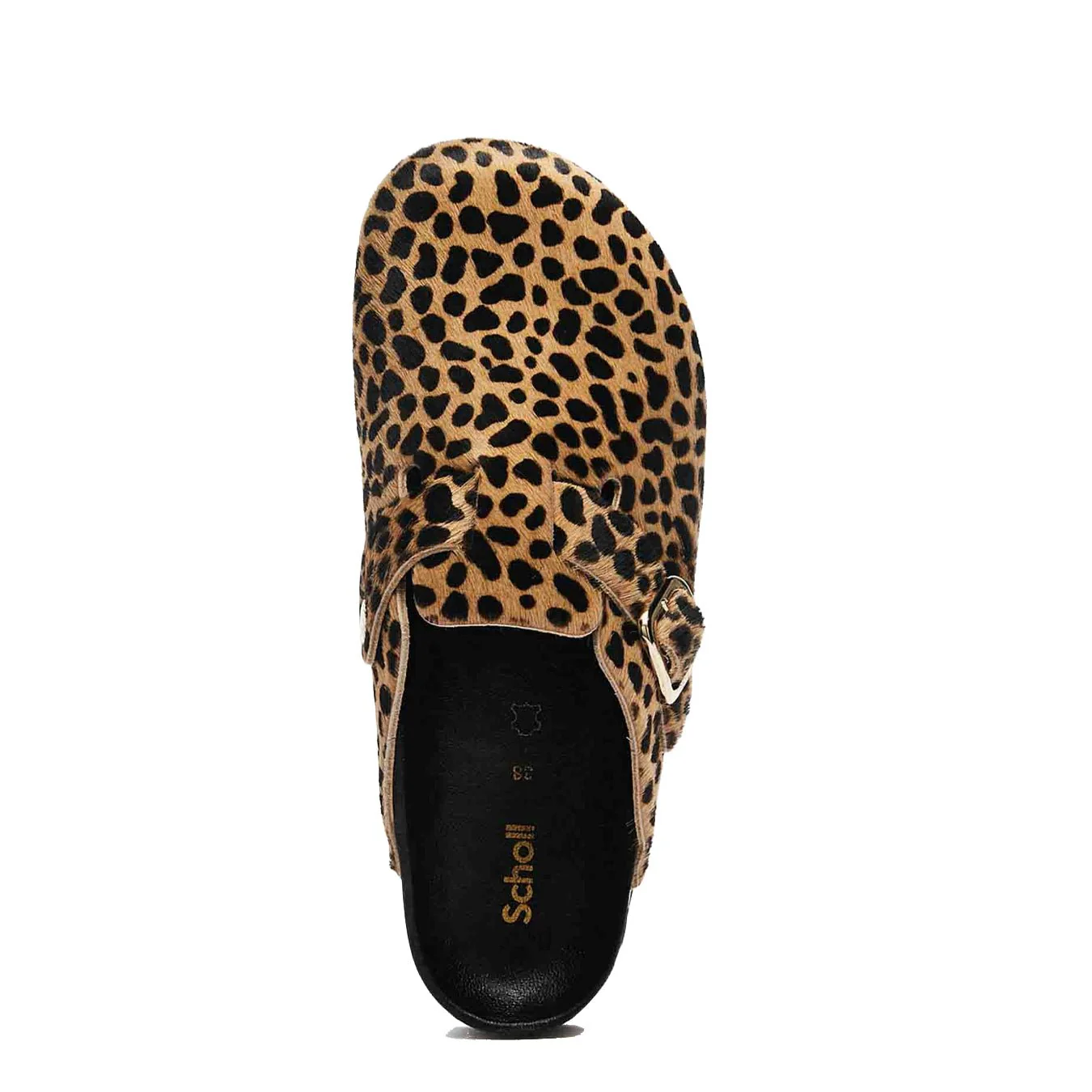 Scholl Womens Fae Clogs Leopard - Image 3