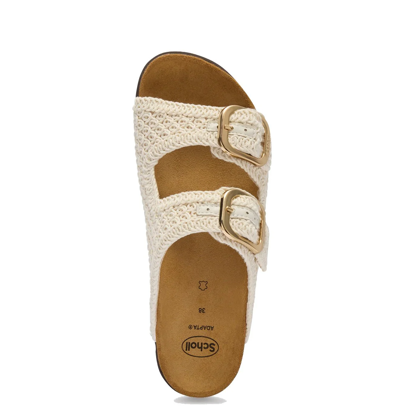 Scholl Womens Noelle Cork Sandals Off White - Image 3