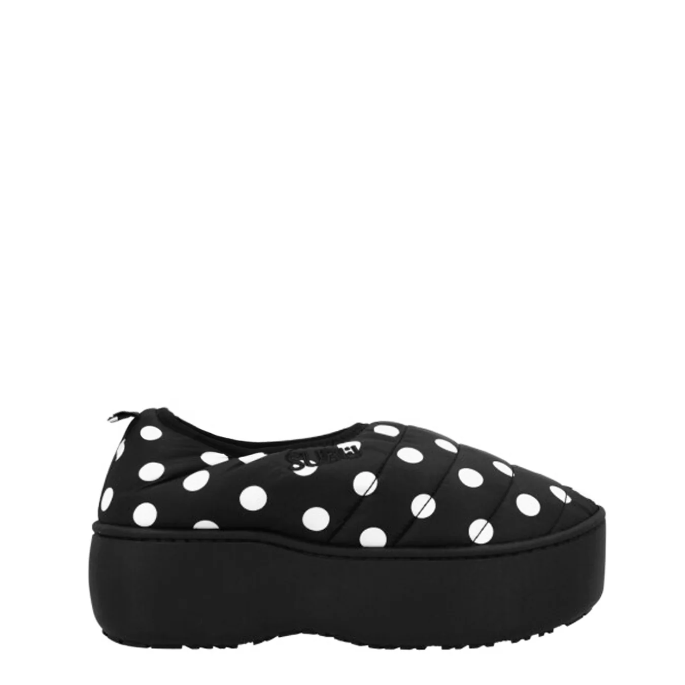 Subu Womens Vamp Platform Slipper Dots