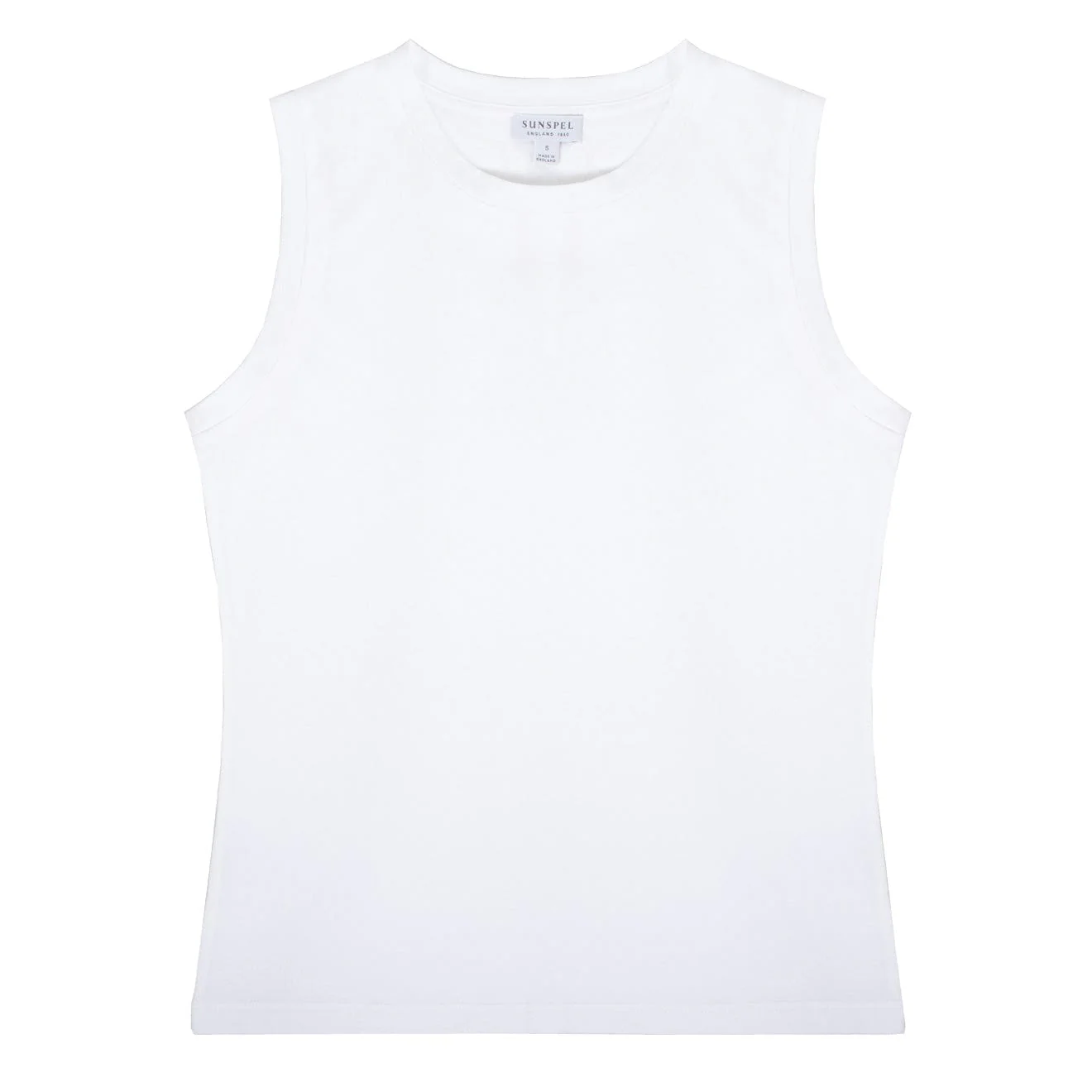 Sunspel Boy Fit Tank T-Shirt White