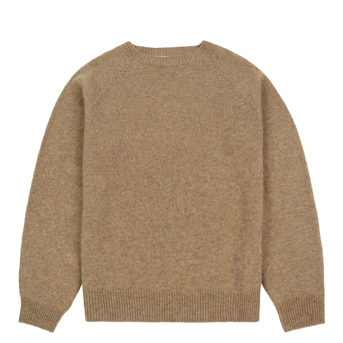 Sunspel Womens Lambswool Crew Mink