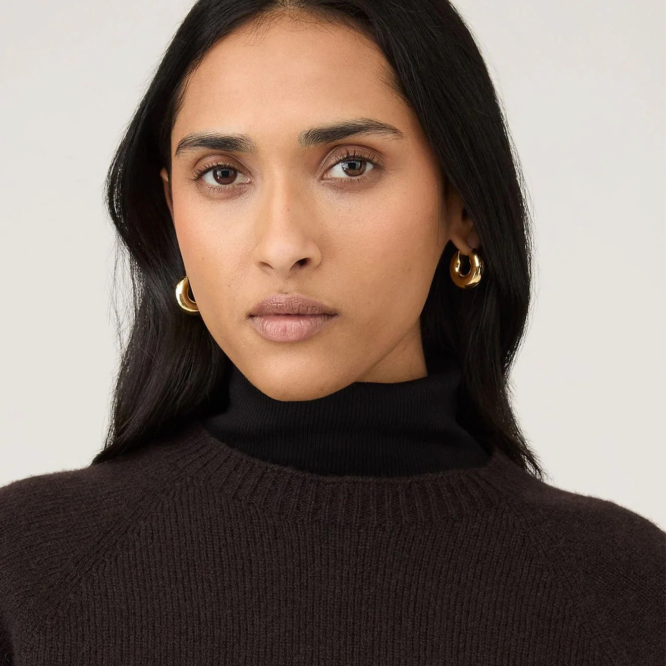 Sunspel Womens Lambswool Crew Truffle - Image 5