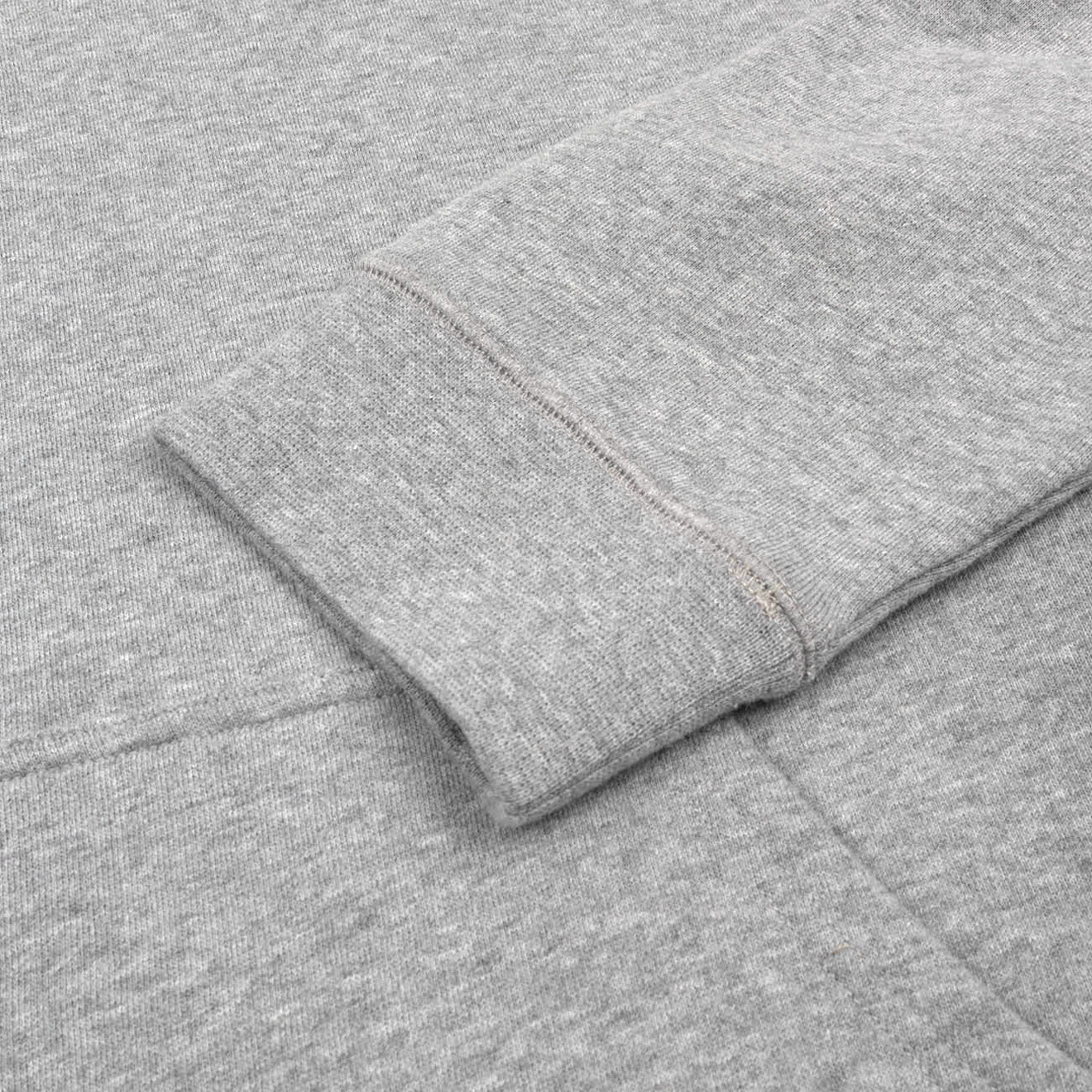 Sunspel Womens Loopback Hoody Grey Melange - Image 3
