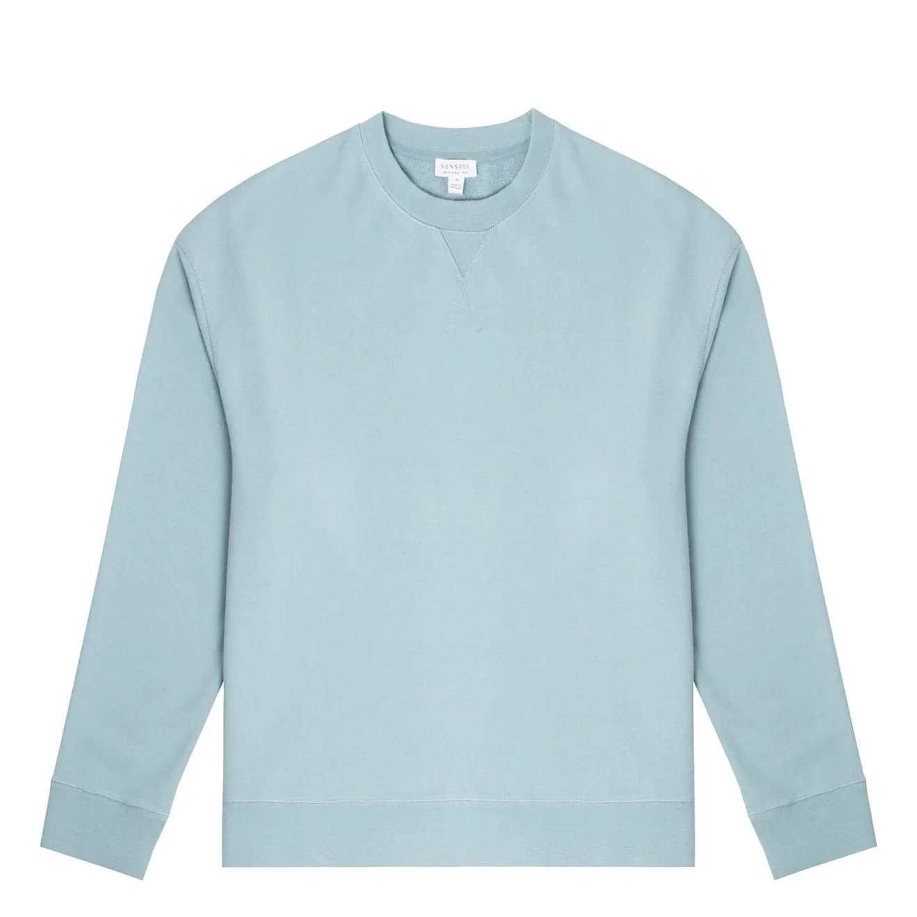 Sunspel Womens Loopback Sweatshirt Storm Blue