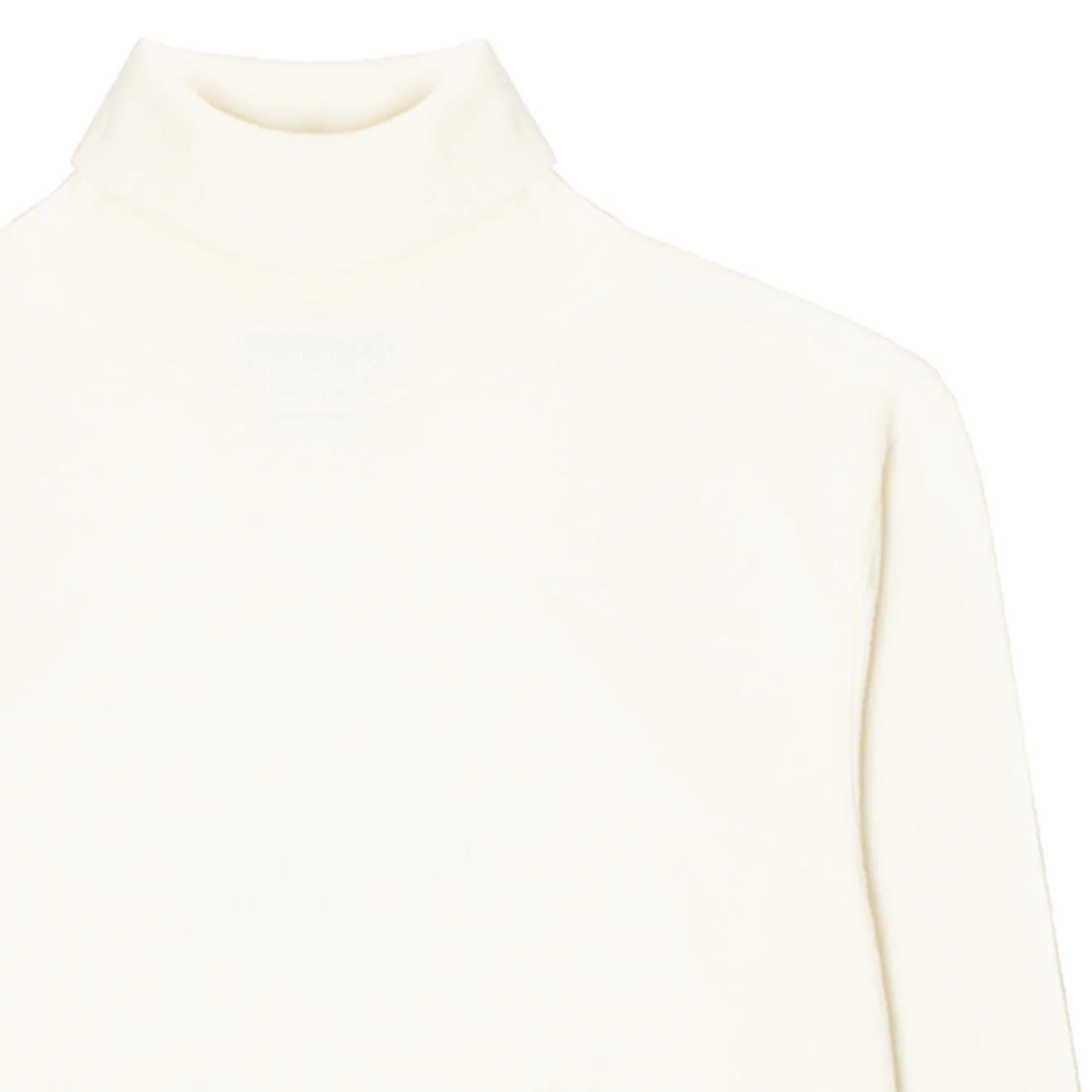 Sunspel Womens Merino Silk Roll Neck Sweater Ivory - Image 3