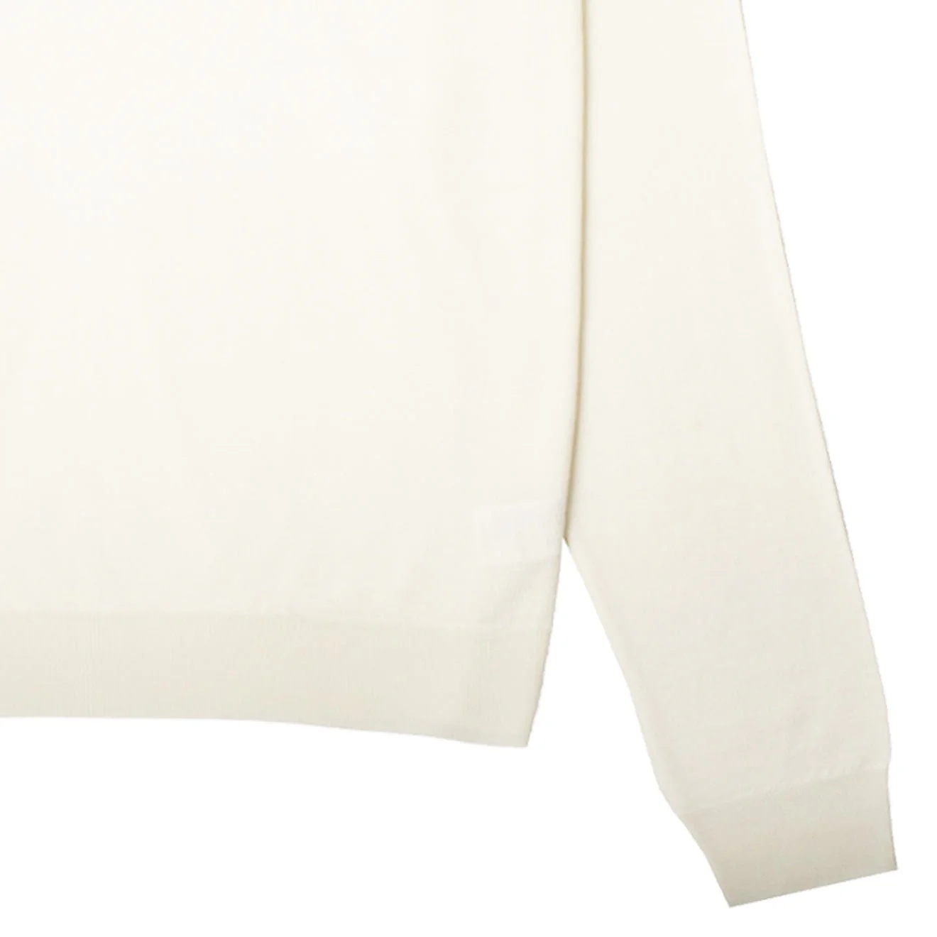 Sunspel Womens Merino Silk Roll Neck Sweater Ivory - Image 4
