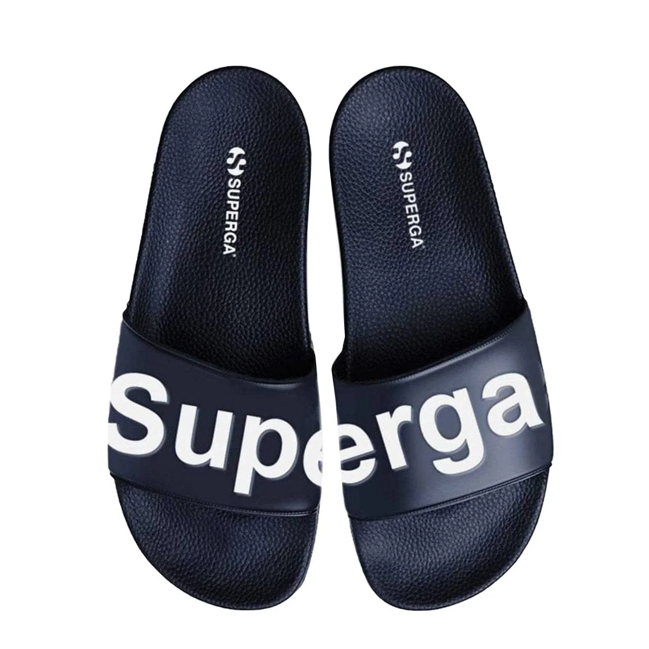 Superga PUU Sliders Blue Navy / White - Image 2