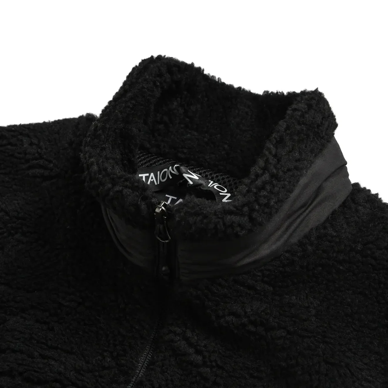 Taion Mountain W-Zip Boa Hi Neck Jacket Black / Black - Image 3