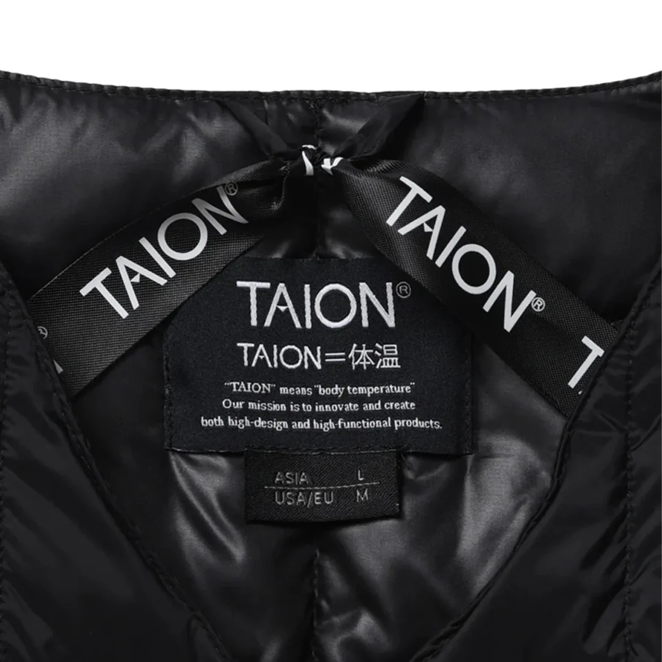 Taion Womens V-Neck Button Down Vest Black - Image 4