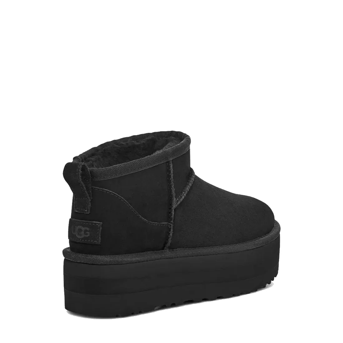 UGG Womens Classic Ultra Mini Platform Boot Black - Image 4
