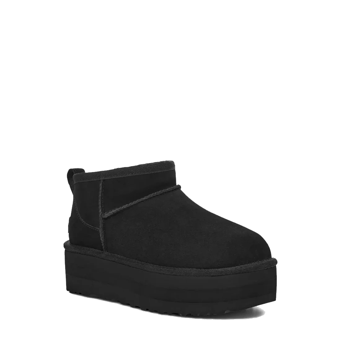 UGG Womens Classic Ultra Mini Platform Boot Black - Image 6