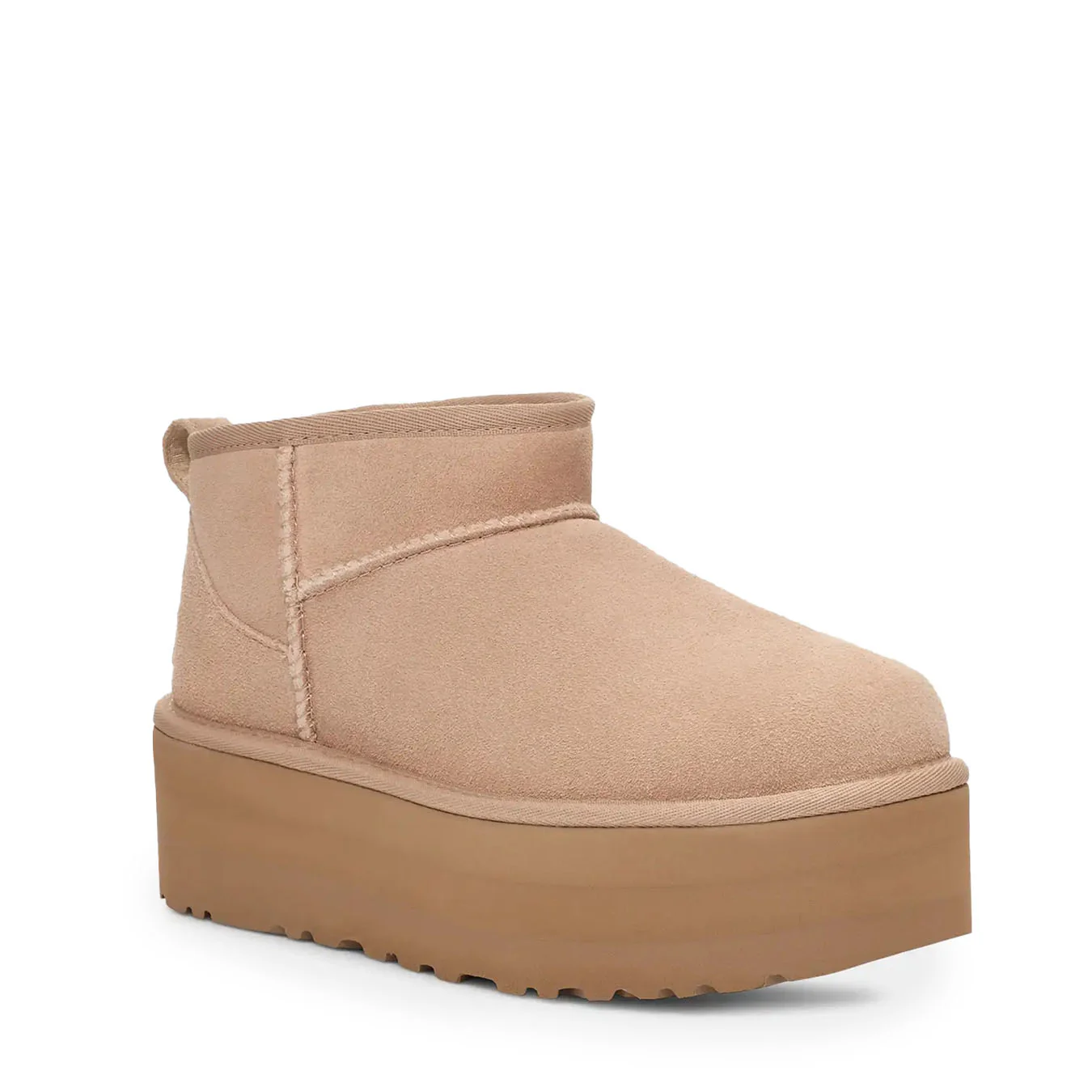 UGG Womens Classic Ultra Mini Platform Boot Sand - Image 3