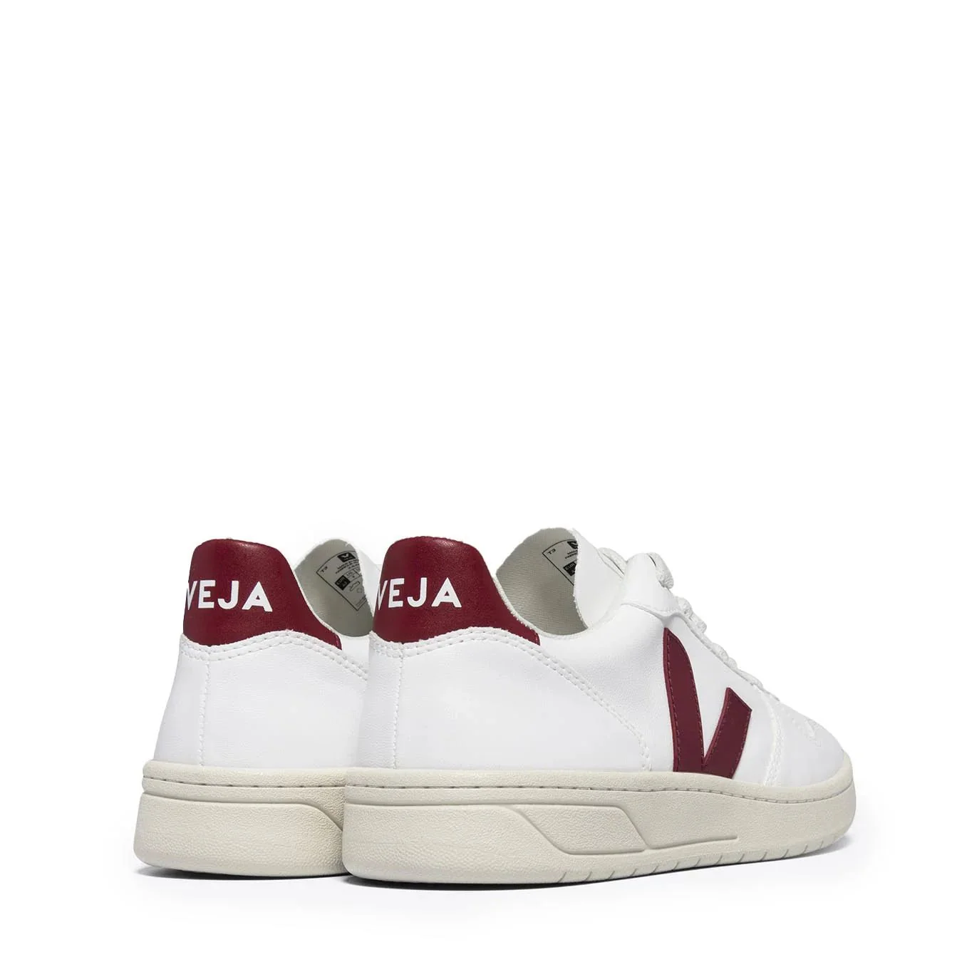 Veja Womens V-10 White Marsala - Image 2