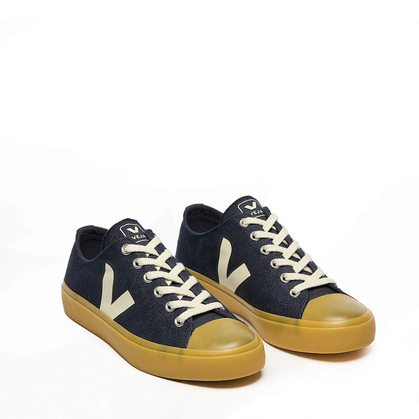 Veja Womens Wata II Low Blue / Pierre / Natural - Image 2