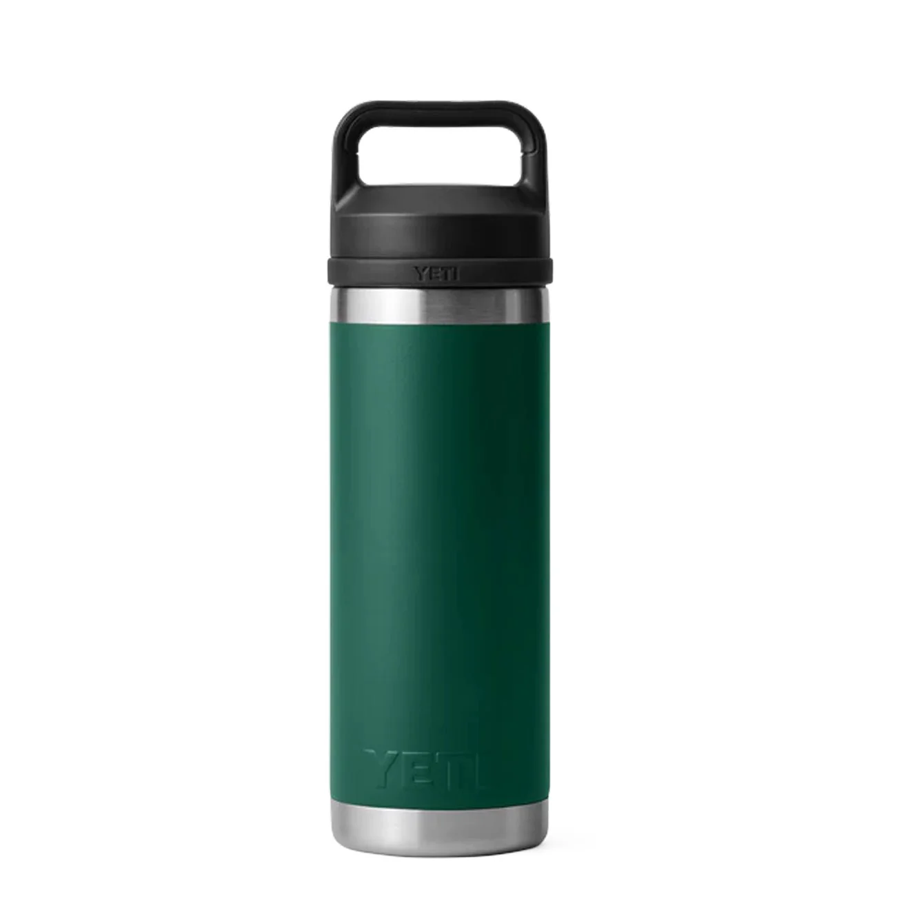 YETI Rambler 18 oz Bottle Chug 18 oz Black Forest Green - Image 2