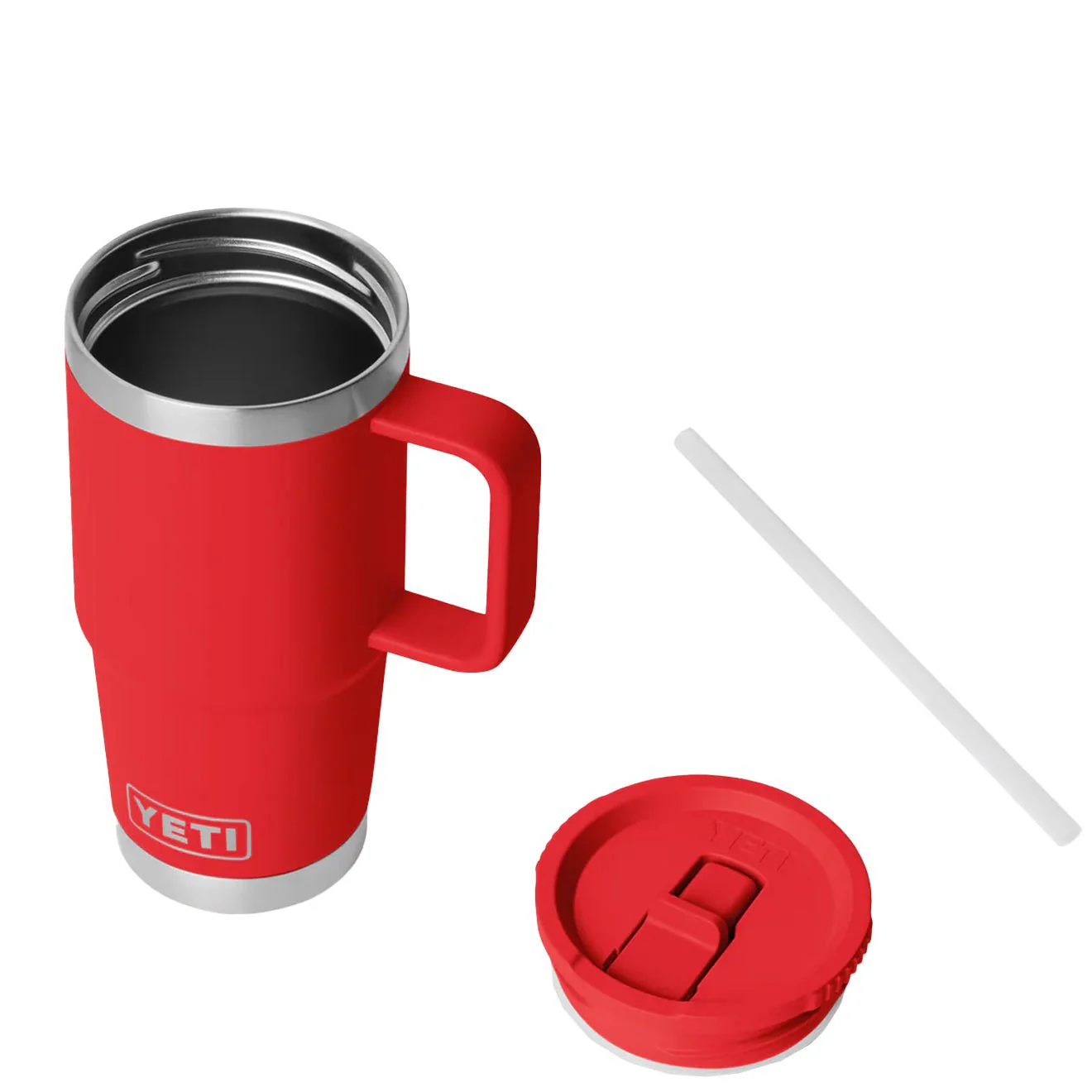 YETI Rambler 20 Oz Travel Straw Mug Rescue Red - Image 4