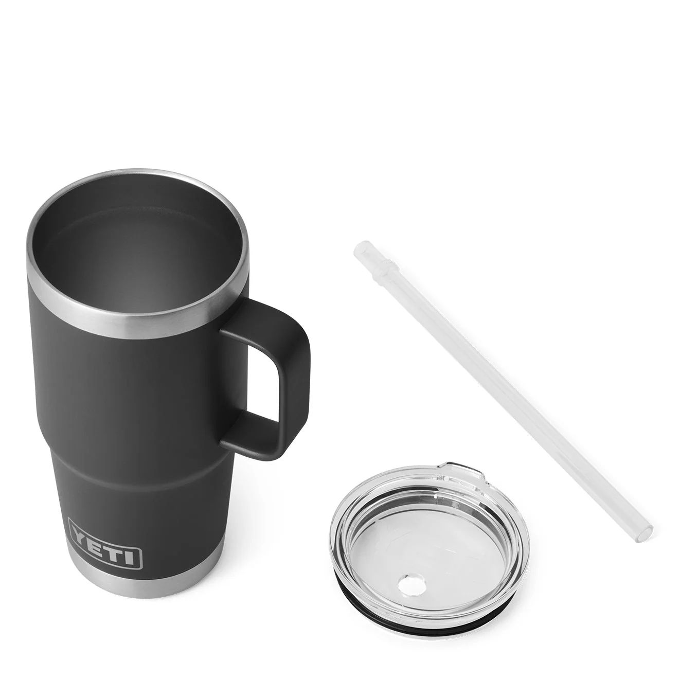 YETI Rambler 25oz Straw Mug Black - Image 3