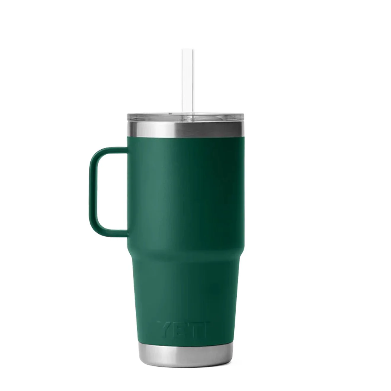 YETI Rambler 25oz Straw Mug Black Forest Green - Image 2
