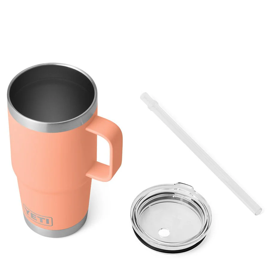 YETI Rambler 25oz Straw Mug Lowcountry Peach - Image 3