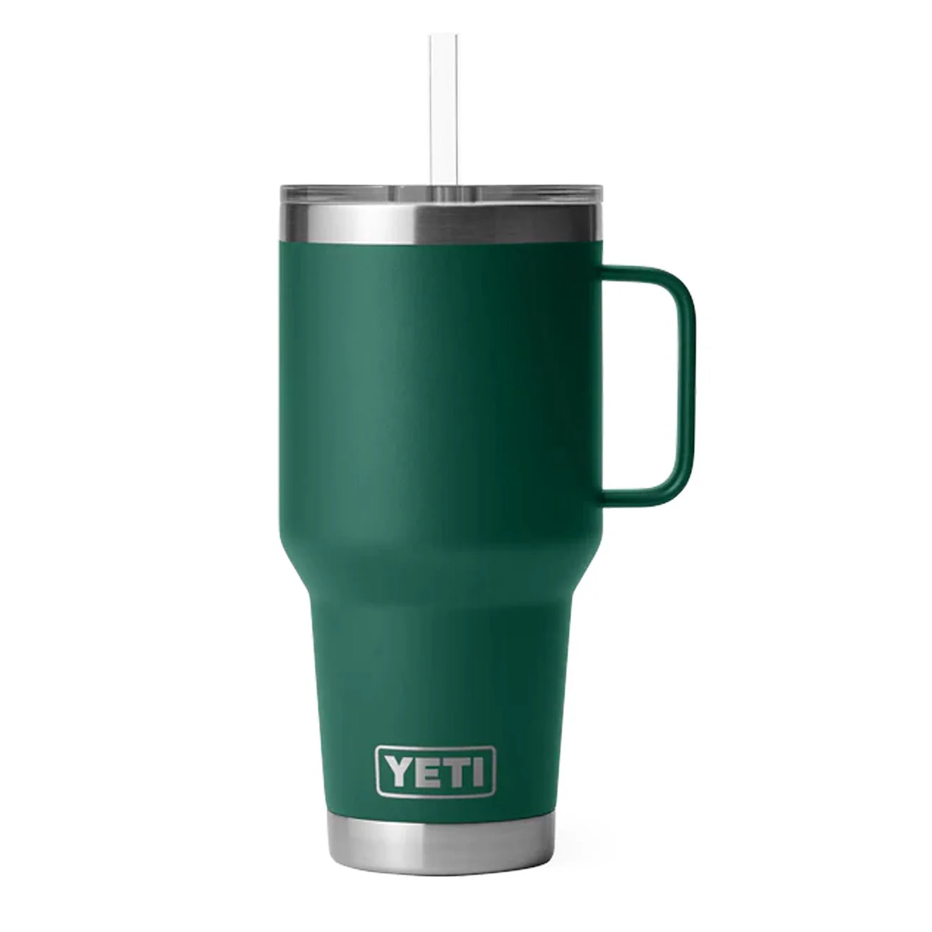 YETI Rambler 35oz Straw Mug Black Forest Green