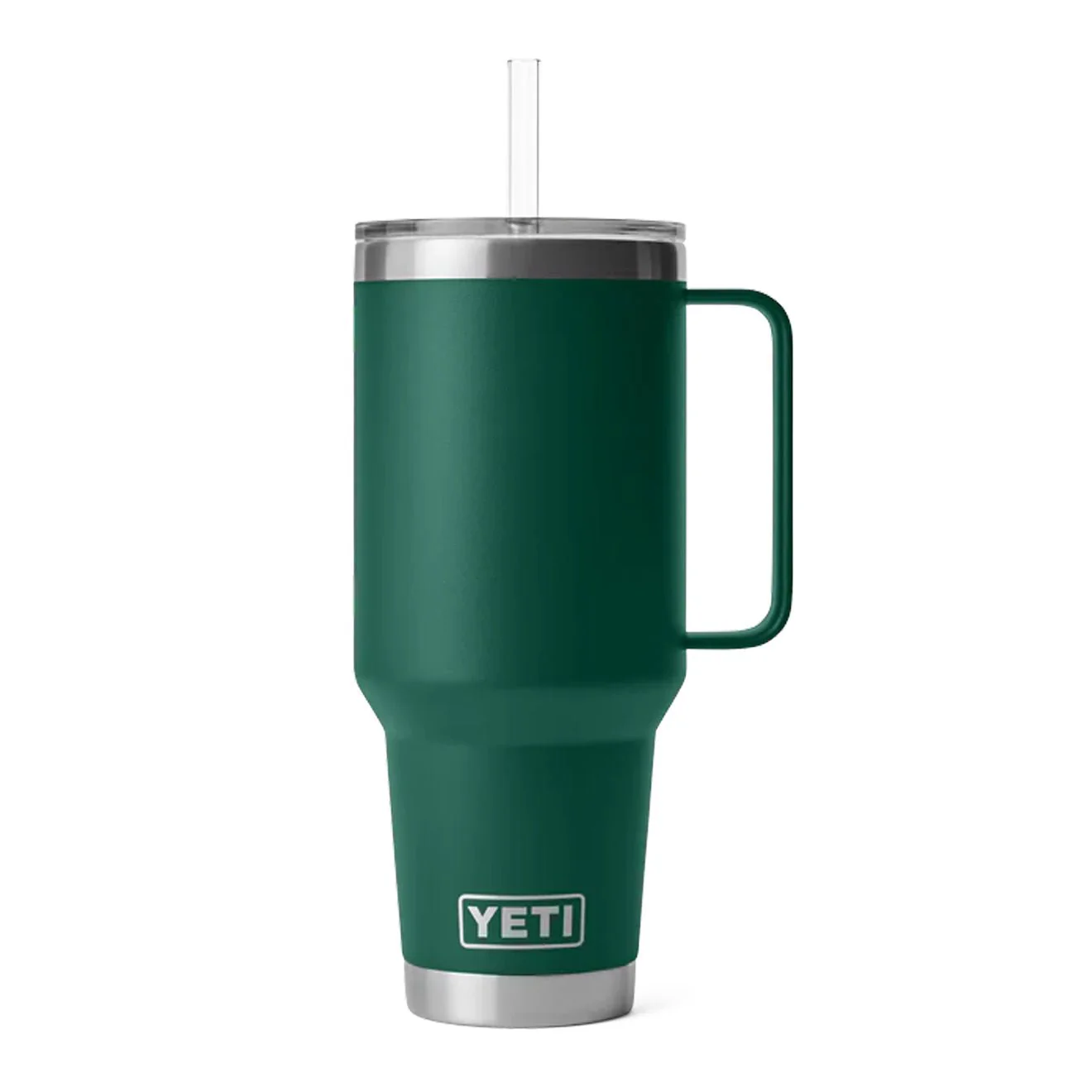 YETI Rambler 42oz Straw Mug Black Forest Green